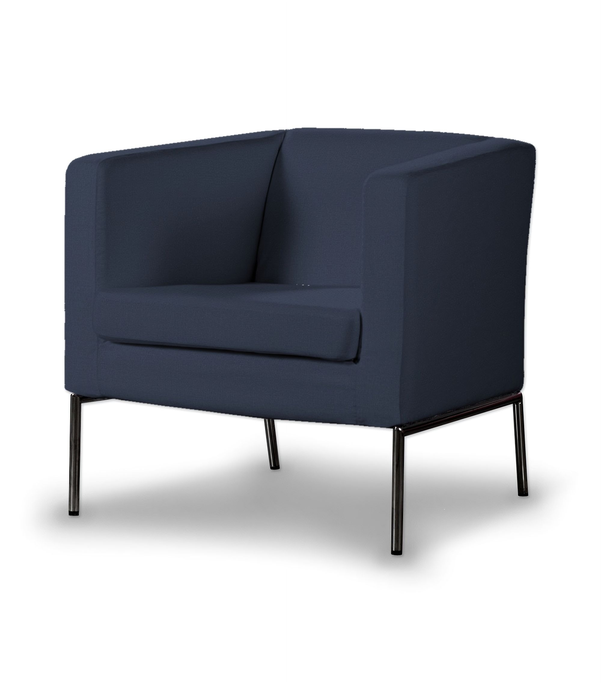 Potah na křeslo IKEA Klappsta barva tmavě modrá látka sametová
