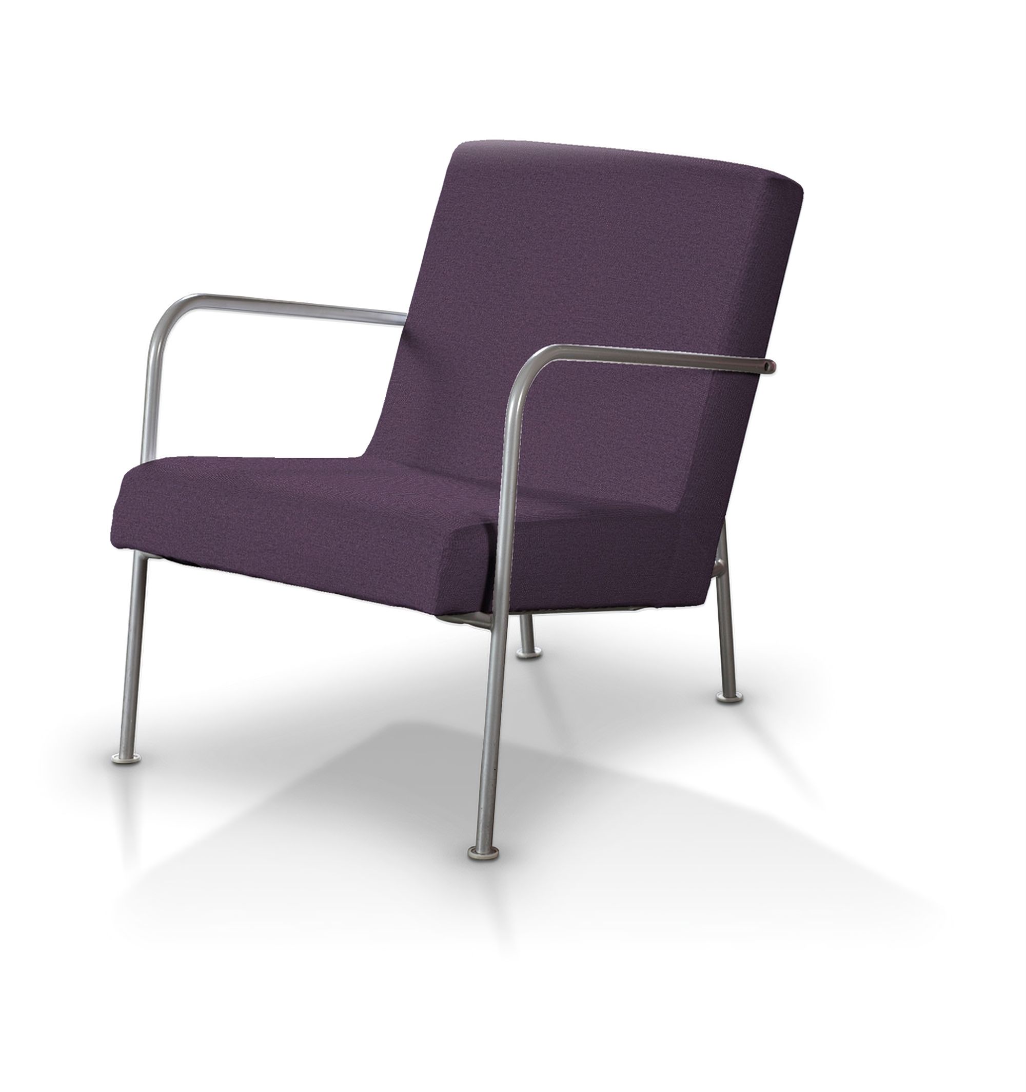 Potah na křeslo Ikea PS barva fialová látka pletený vzor