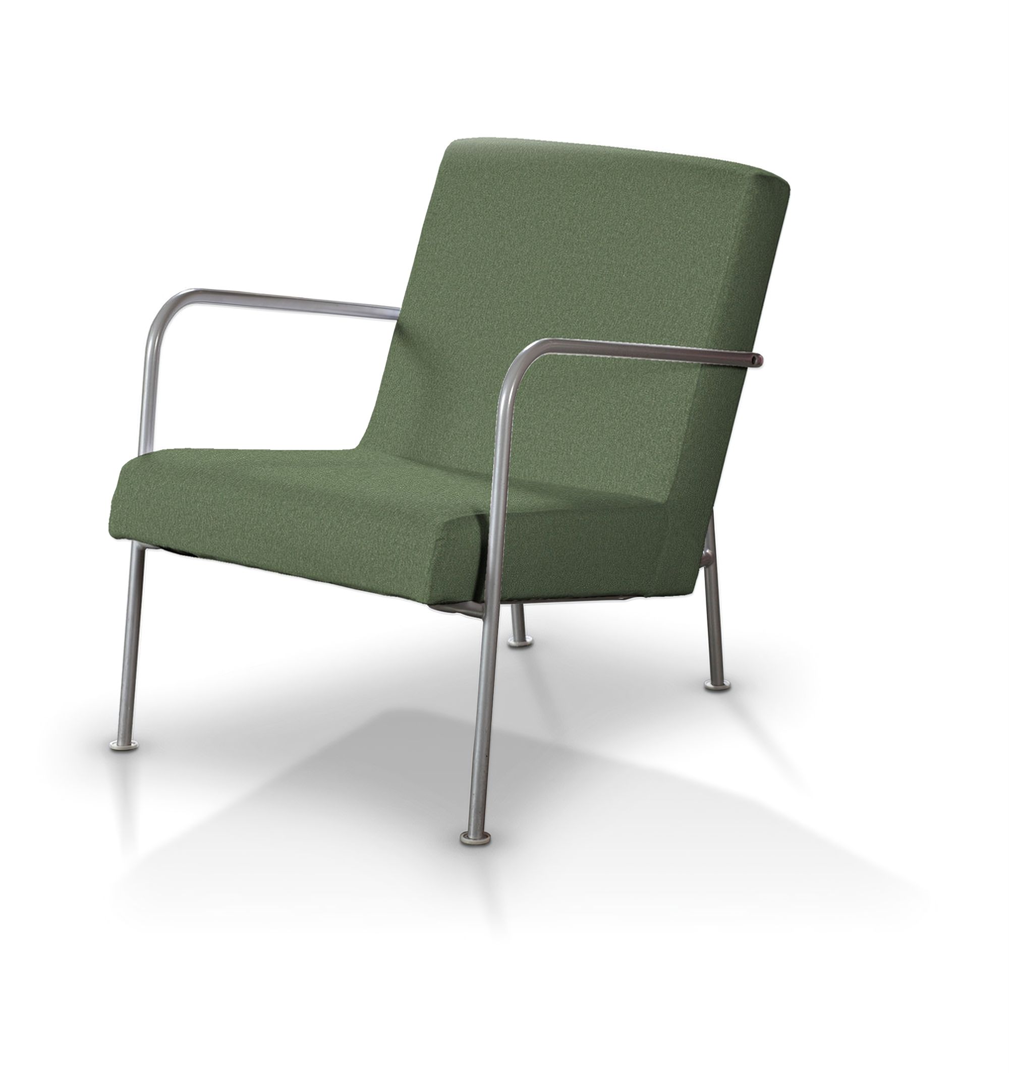 Potah na křeslo Ikea PS barva zelená látka pletený vzor