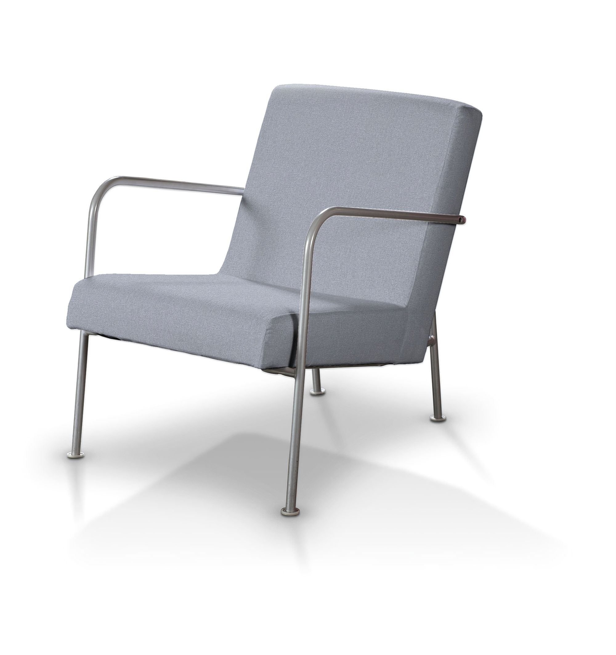 Potah na křeslo Ikea PS barva modrá látka pletený vzor