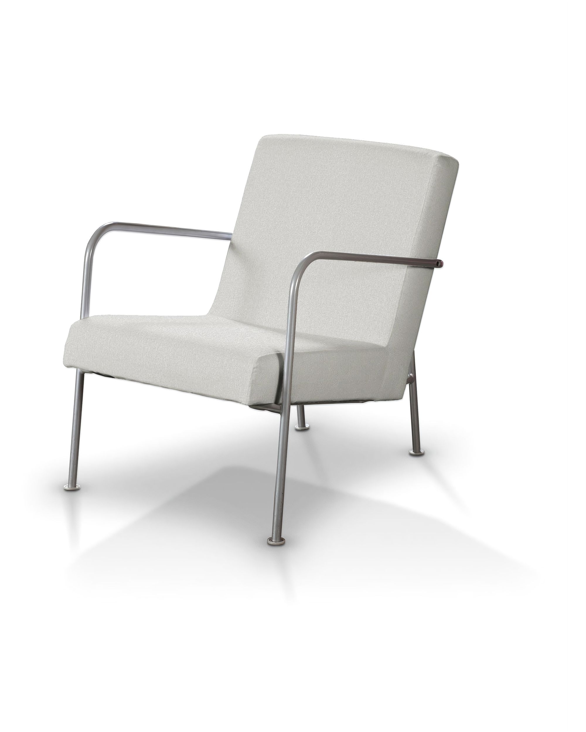 Potah na křeslo Ikea PS barva krémová látka pletený vzor