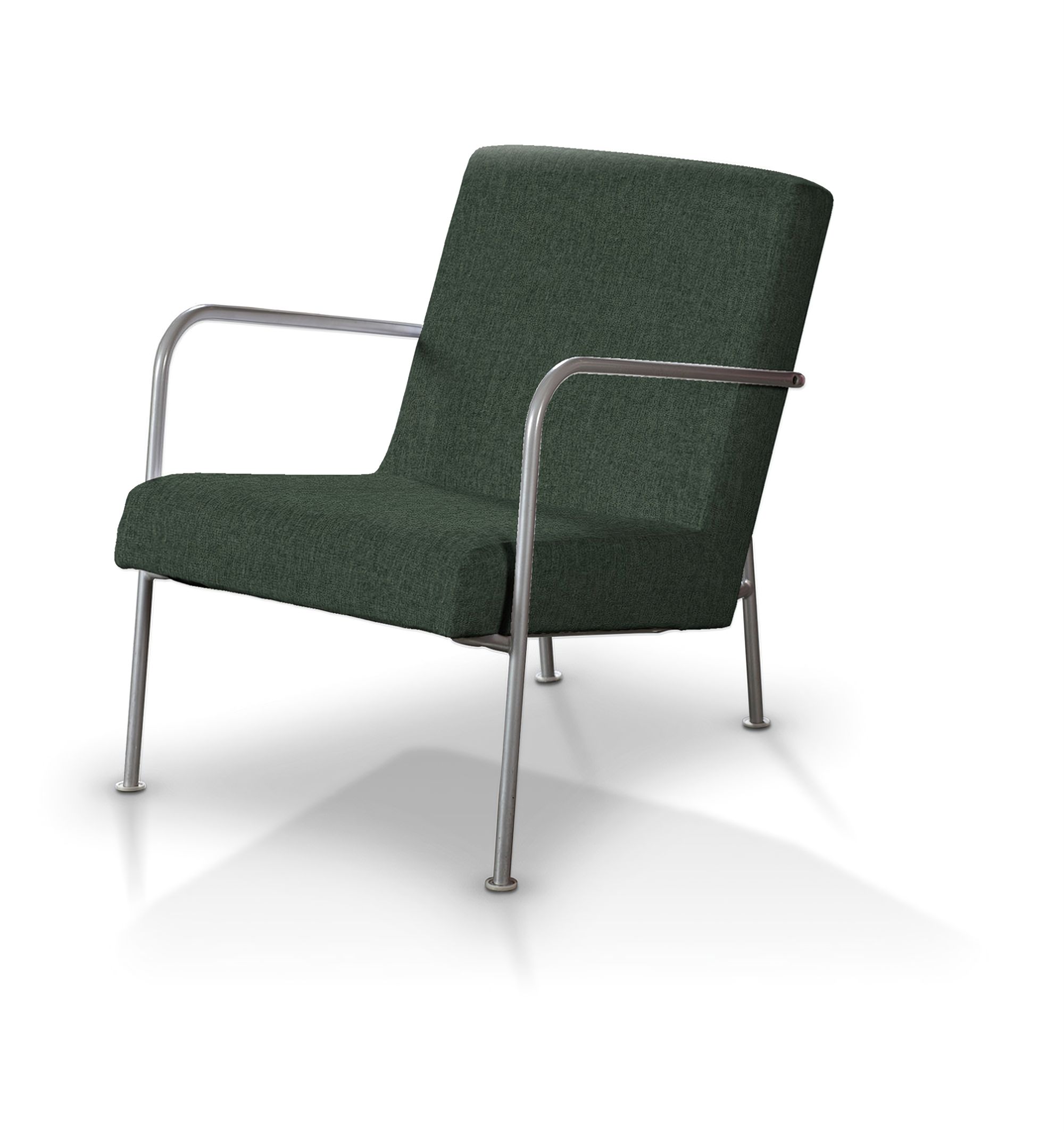 Potah na křeslo Ikea PS barva zelená látka pletený vzor