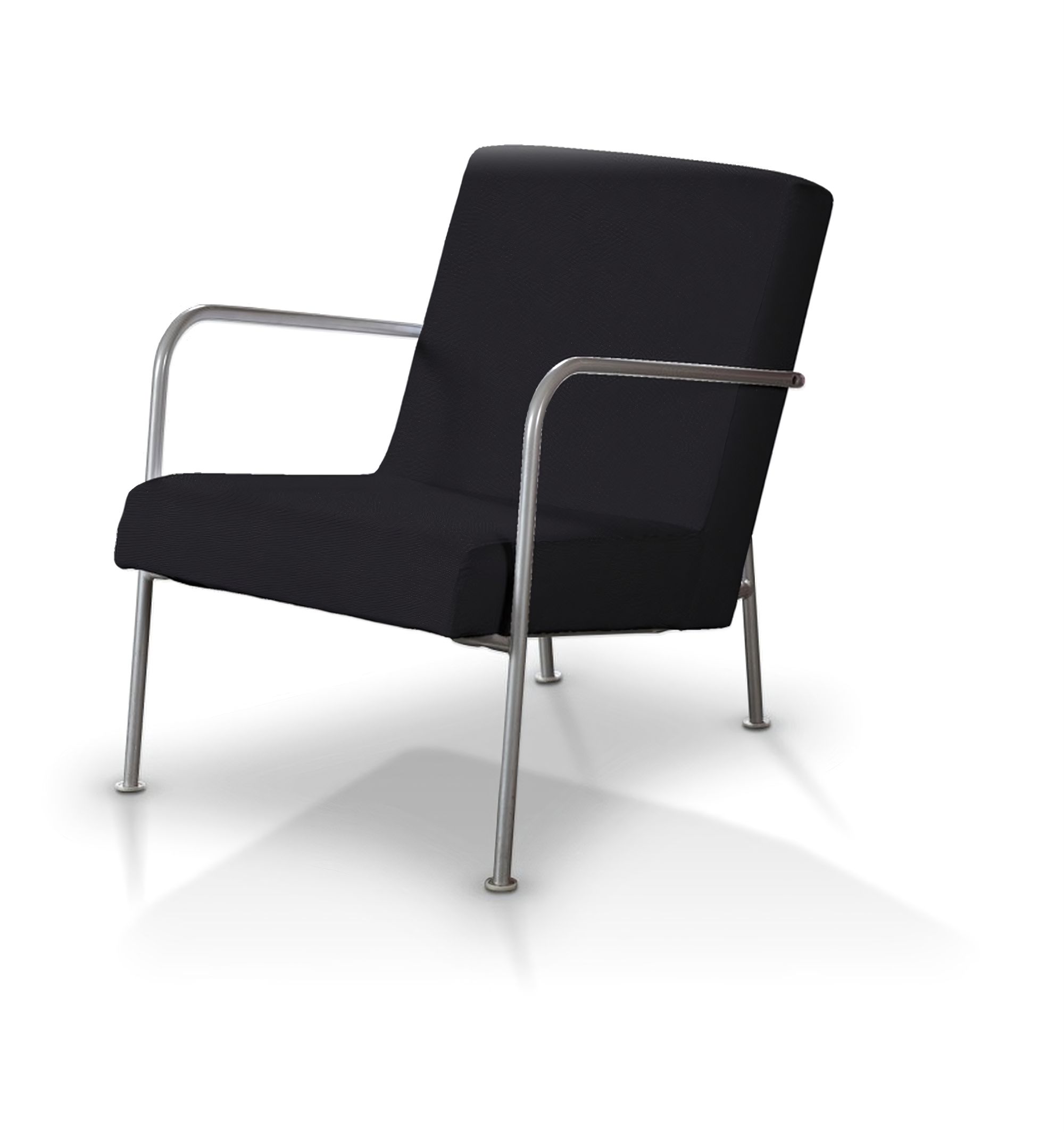 Potah na křeslo Ikea PS barva černá látka pletený vzor