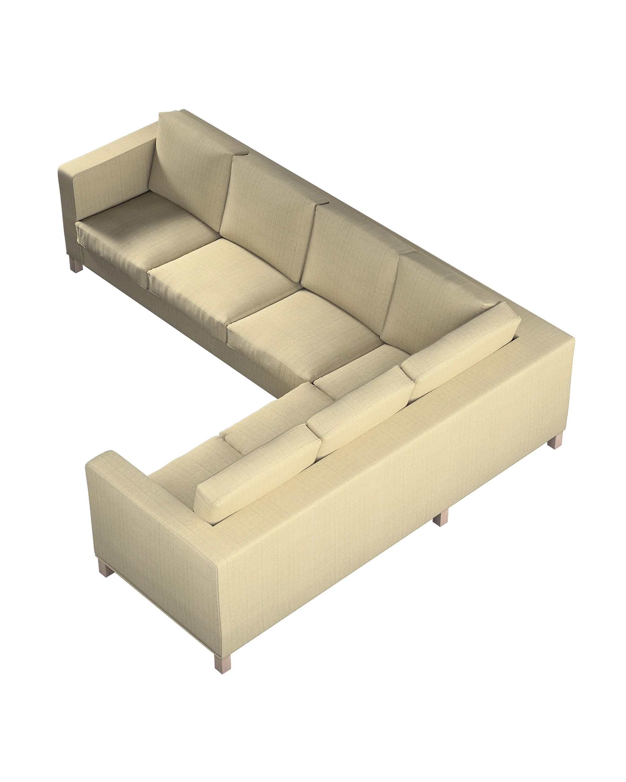 Potah na pohovku IKEA Karlanda rohová, Béžová, pletený vzor, levá strana 2