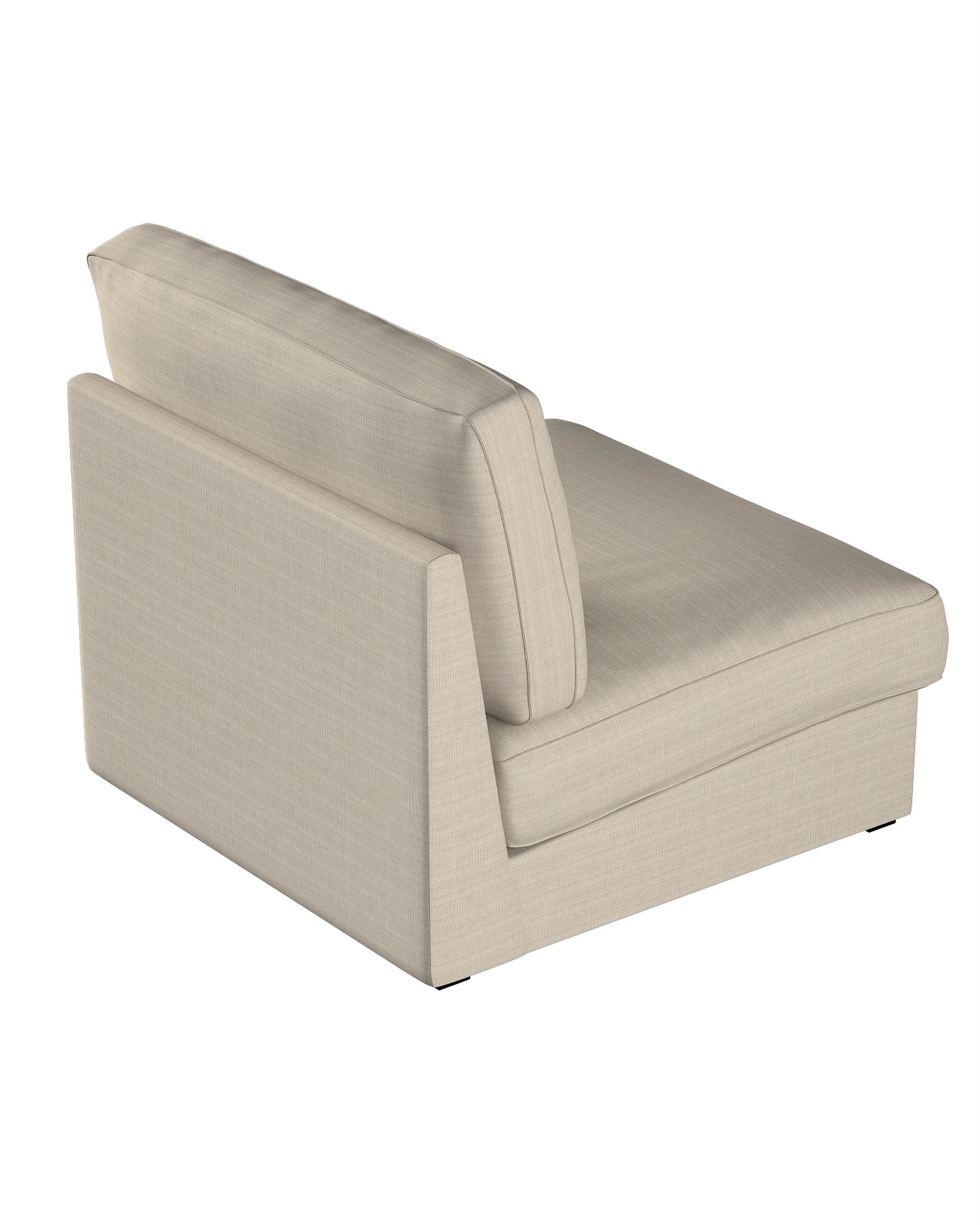 Potah na neskládací křeslo IKEA Kivik barva béžová látka pletený vzor (hover)