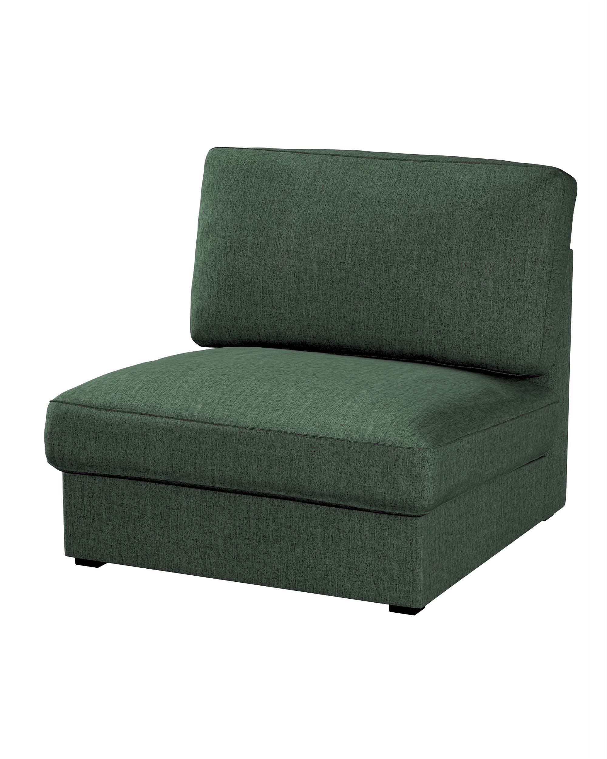 Potah na neskládací křeslo IKEA Kivik barva zelená látka pletený vzor