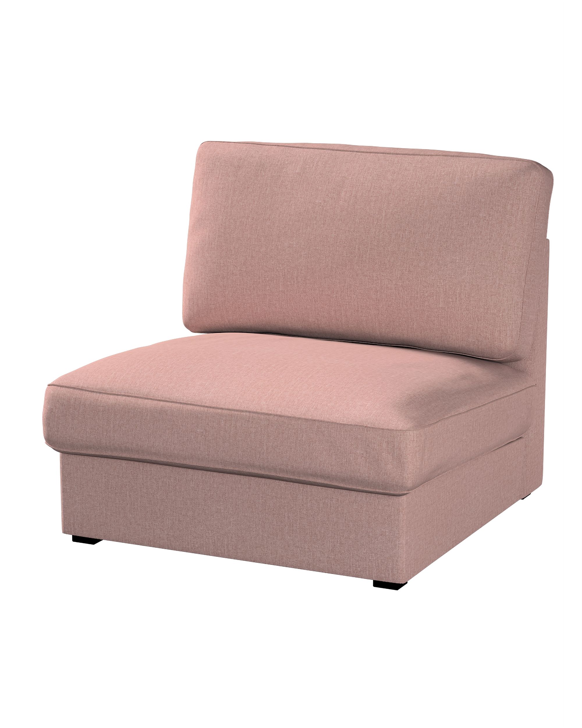 Potah na neskládací křeslo IKEA Kivik barva růžová látka pletený vzor