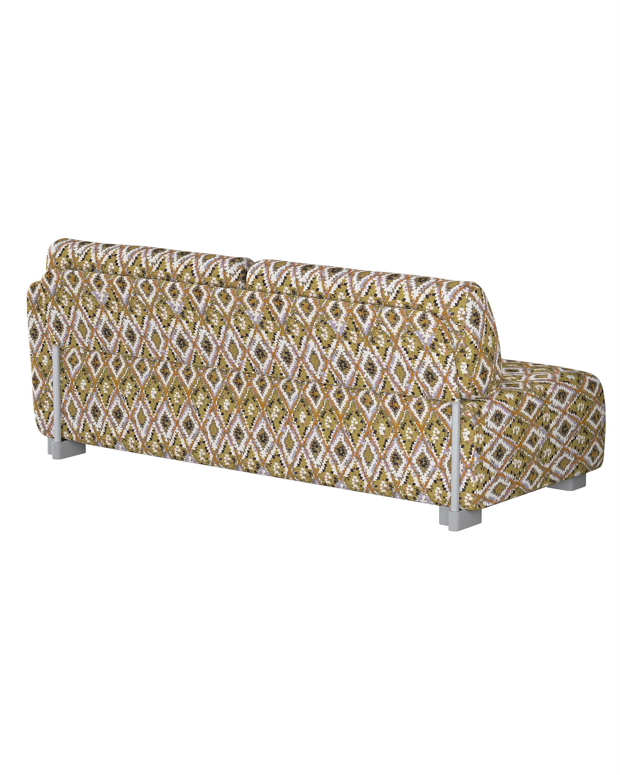 Potah na pohovku Mysinge - 2.místná, jedno boční opěradlo barva vícebarevná látka pletený vzor, vzorované (hover)