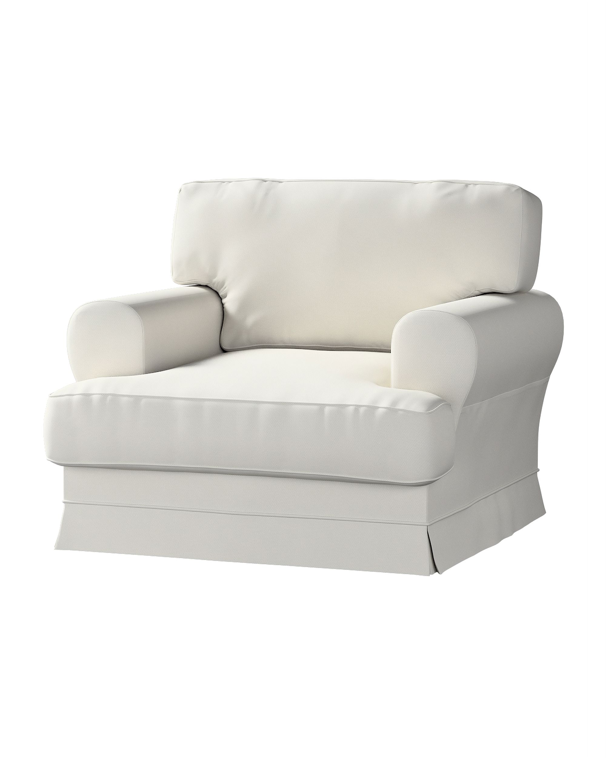 Potah na křeslo IKEA Ekeskog barva šedá látka pletený vzor