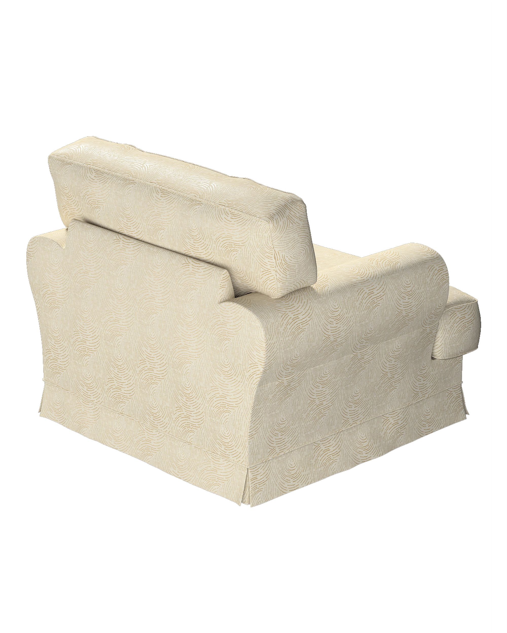 Potah na křeslo IKEA Ekeskog barva béžová látka lesklé, pletený vzor, vzorované (hover)