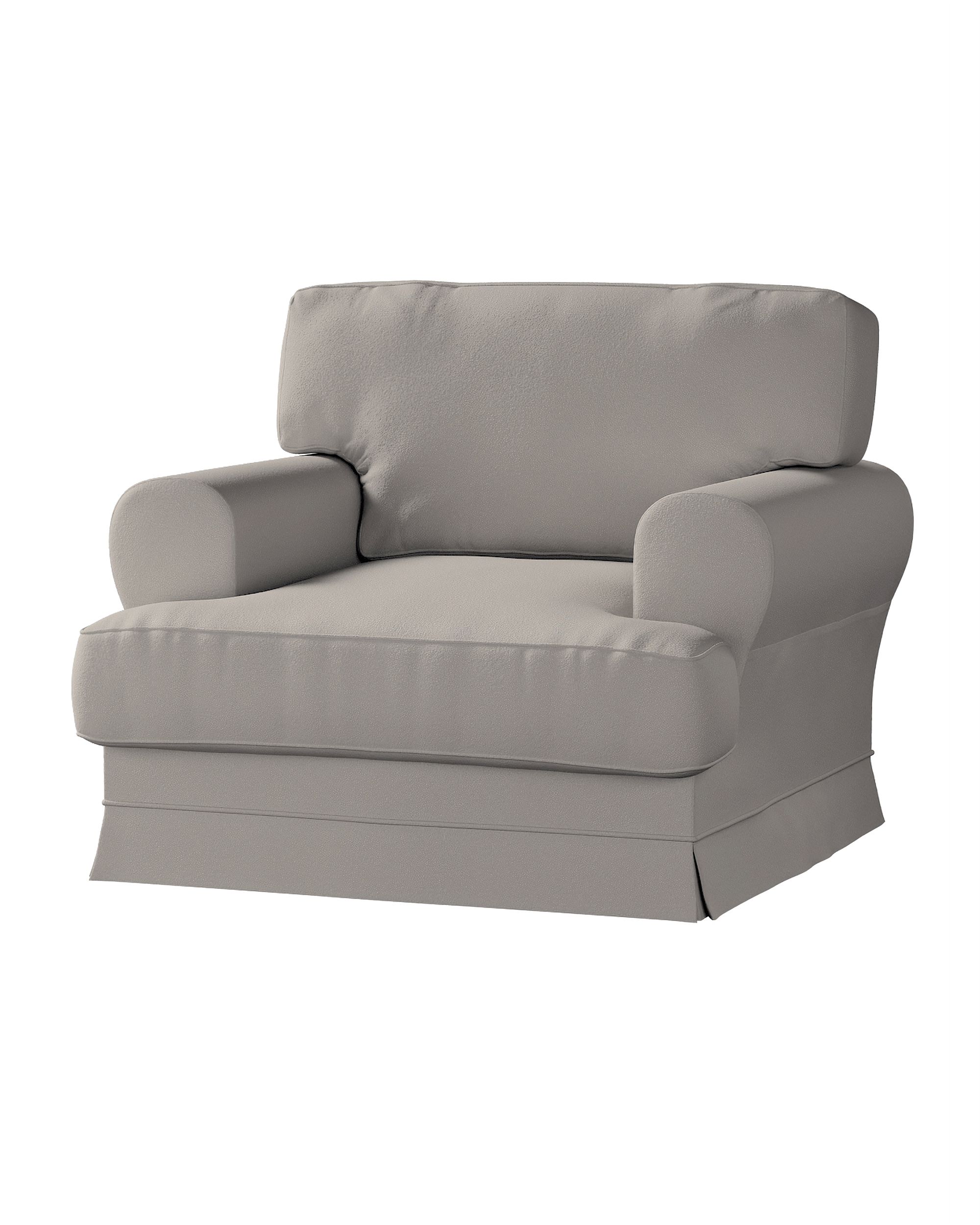 Potah na křeslo IKEA Ekeskog barva béžová látka pletený vzor