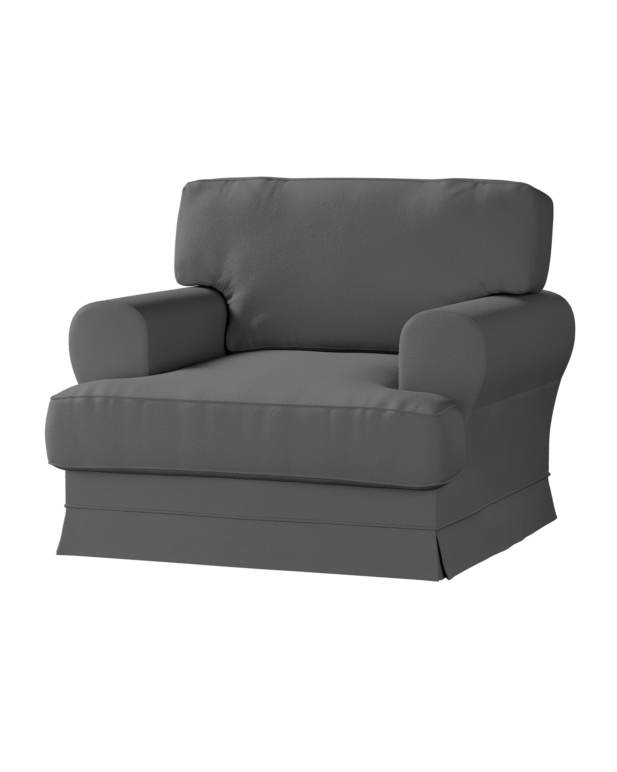 Potah na křeslo IKEA Ekeskog barva šedá látka pletený vzor