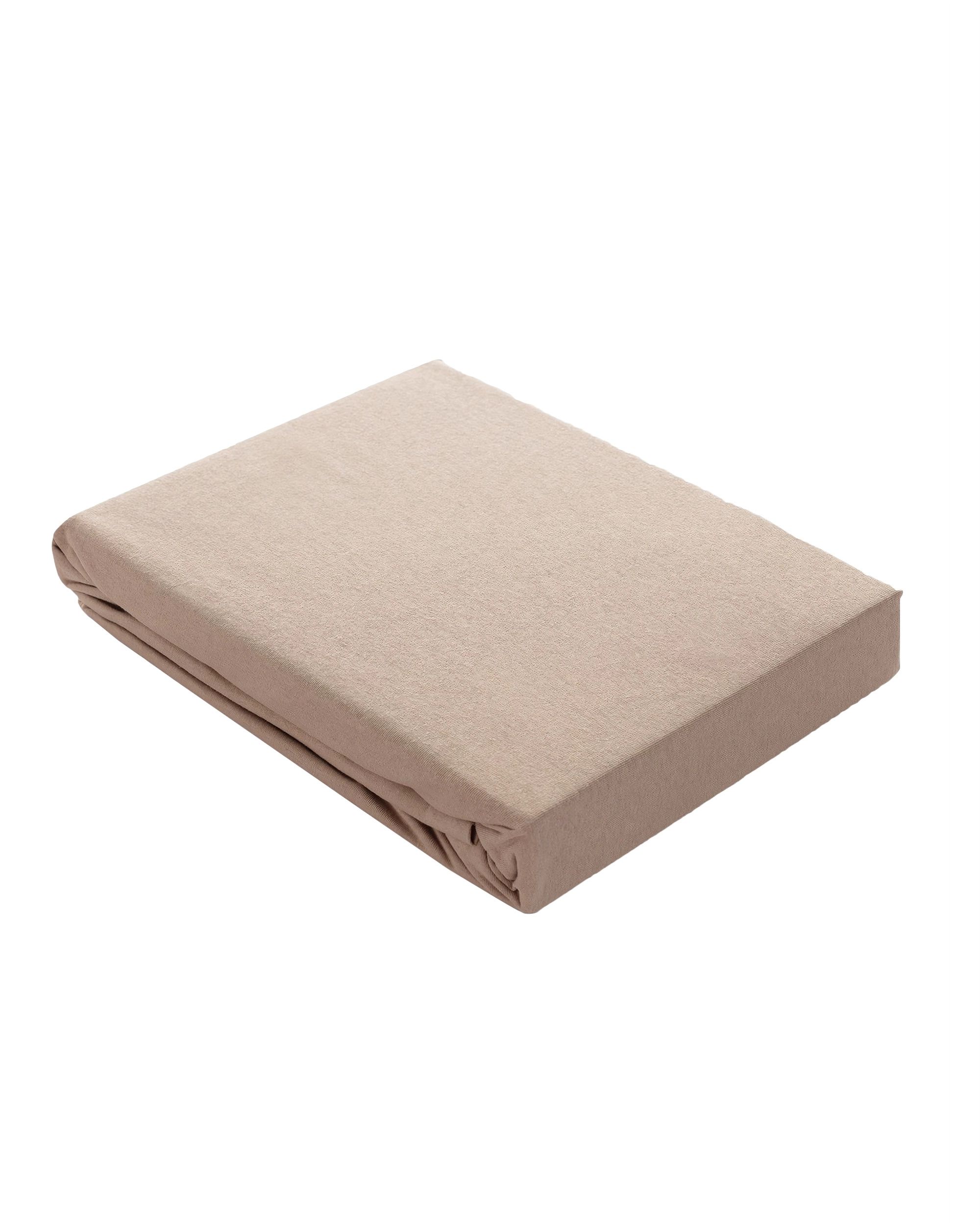 Jersey napínací prostěradlo Jerry 220 × 200 cm beige (hover)
