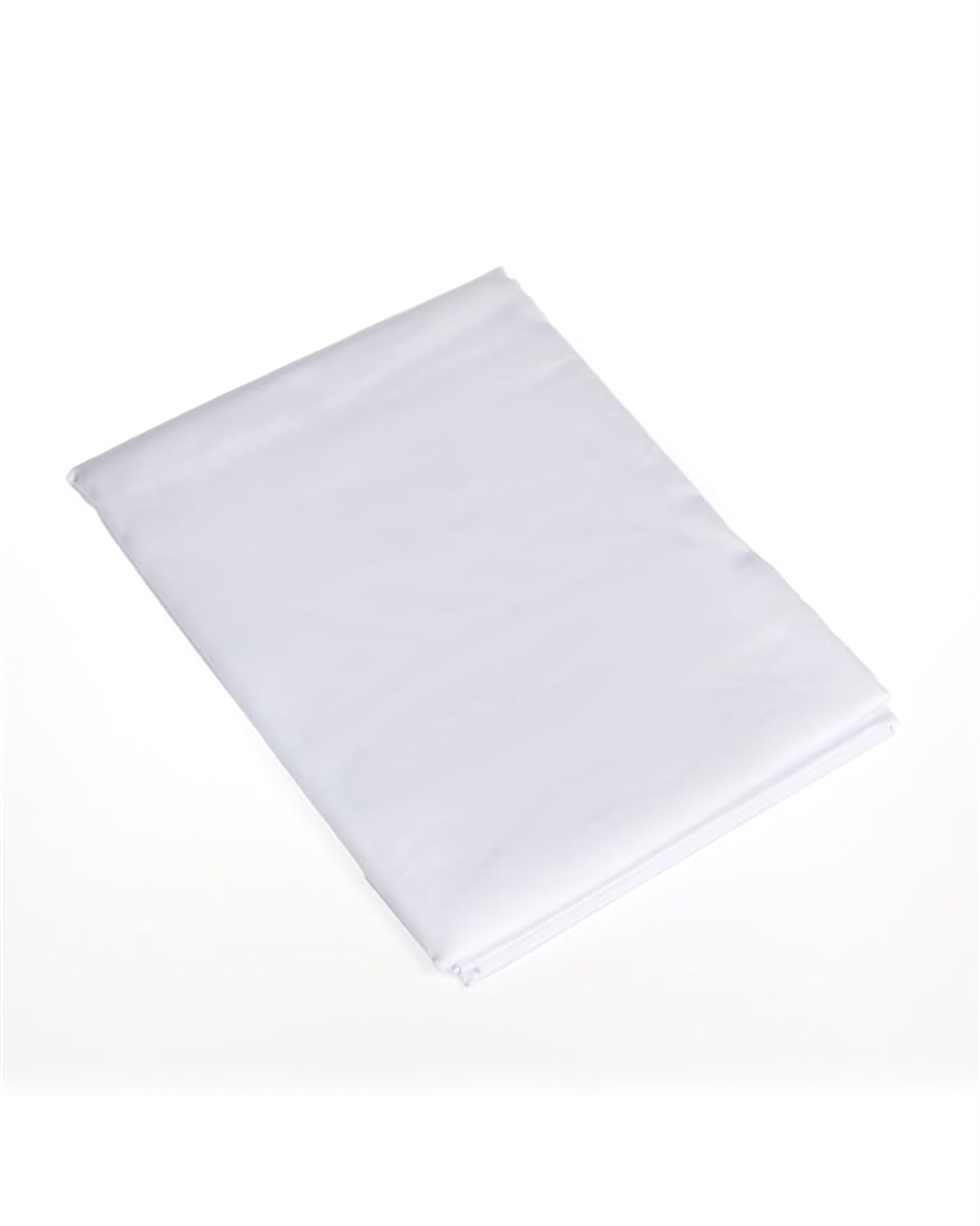 Rovné saténové prostěradlo bílé 200 × 220 cm