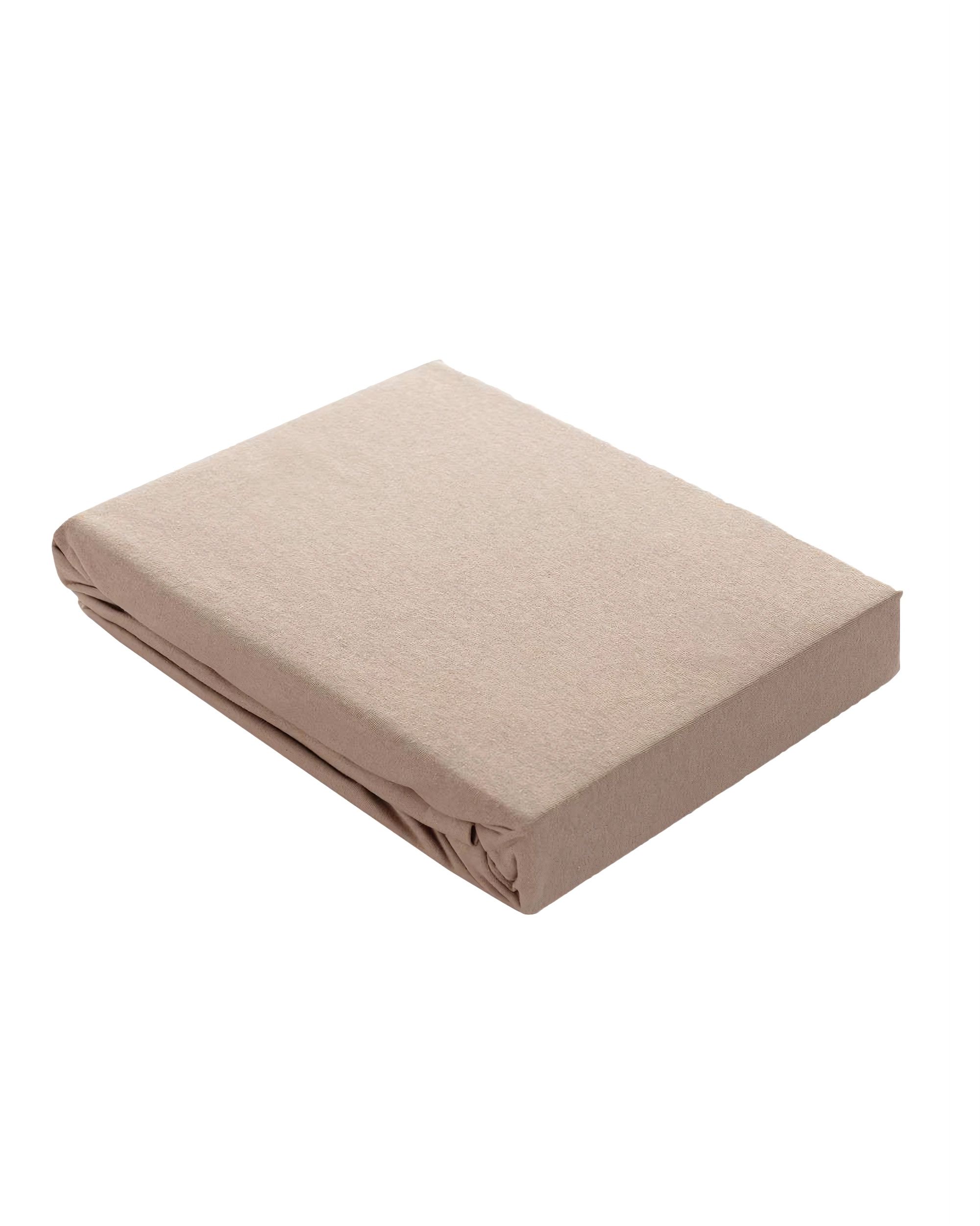 Jersey napínací prostěradlo Jerry 180 × 200 cm beige (hover)
