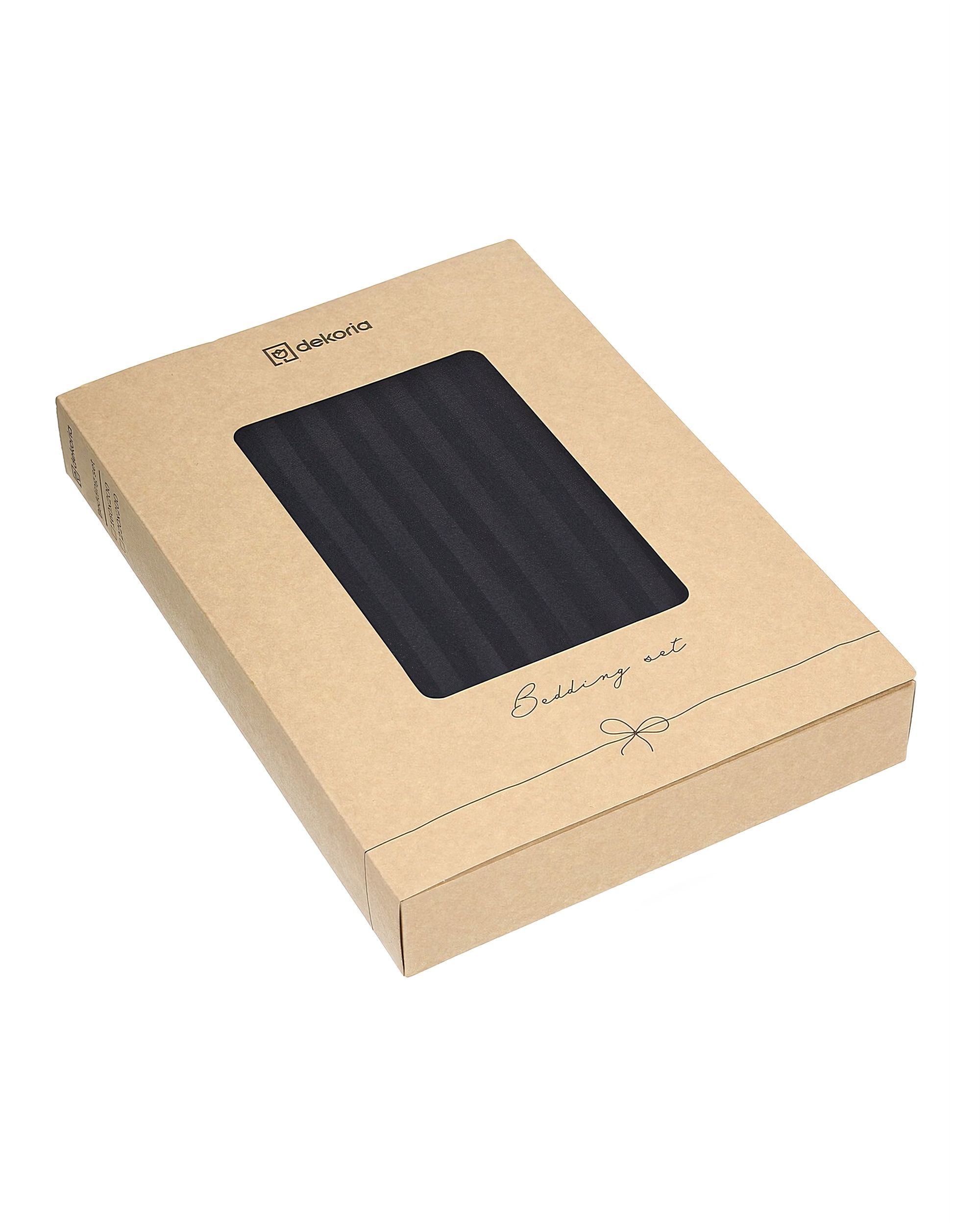 Saténové žakárové povlečení Midnight Shadow 5