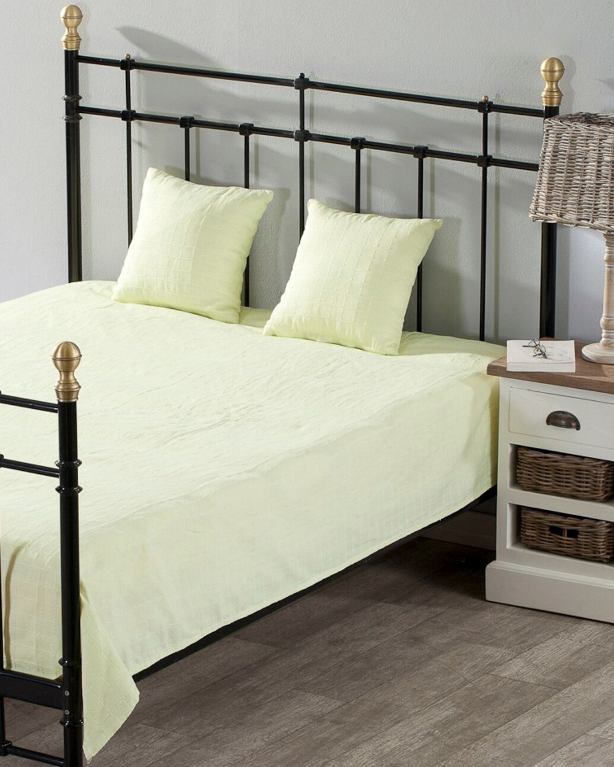 Sada Milena lime green 150x250cm pléd + 2 potahy (hover)