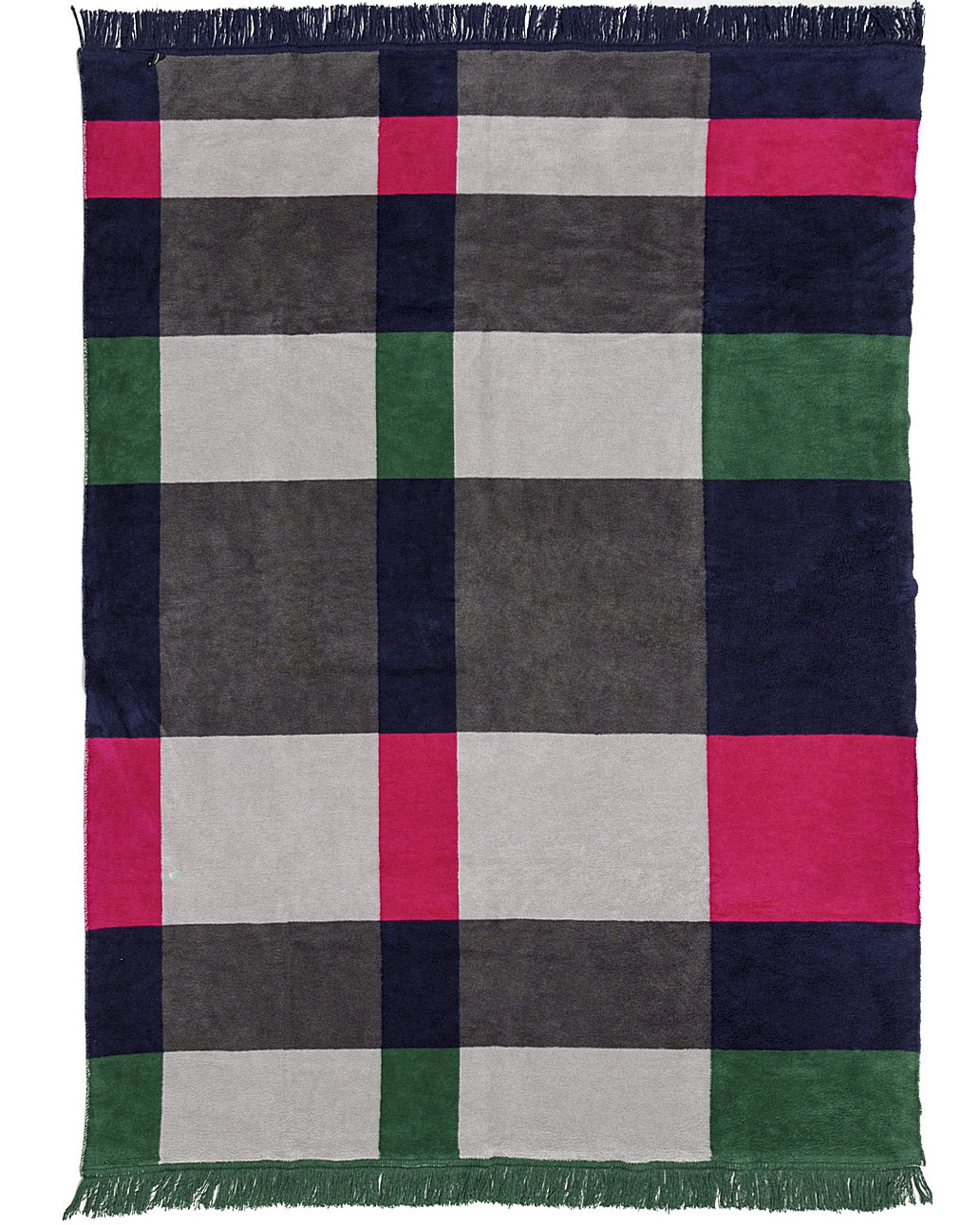 Deka Cotton Cloud 150x200cm Leaf&Fuchsia