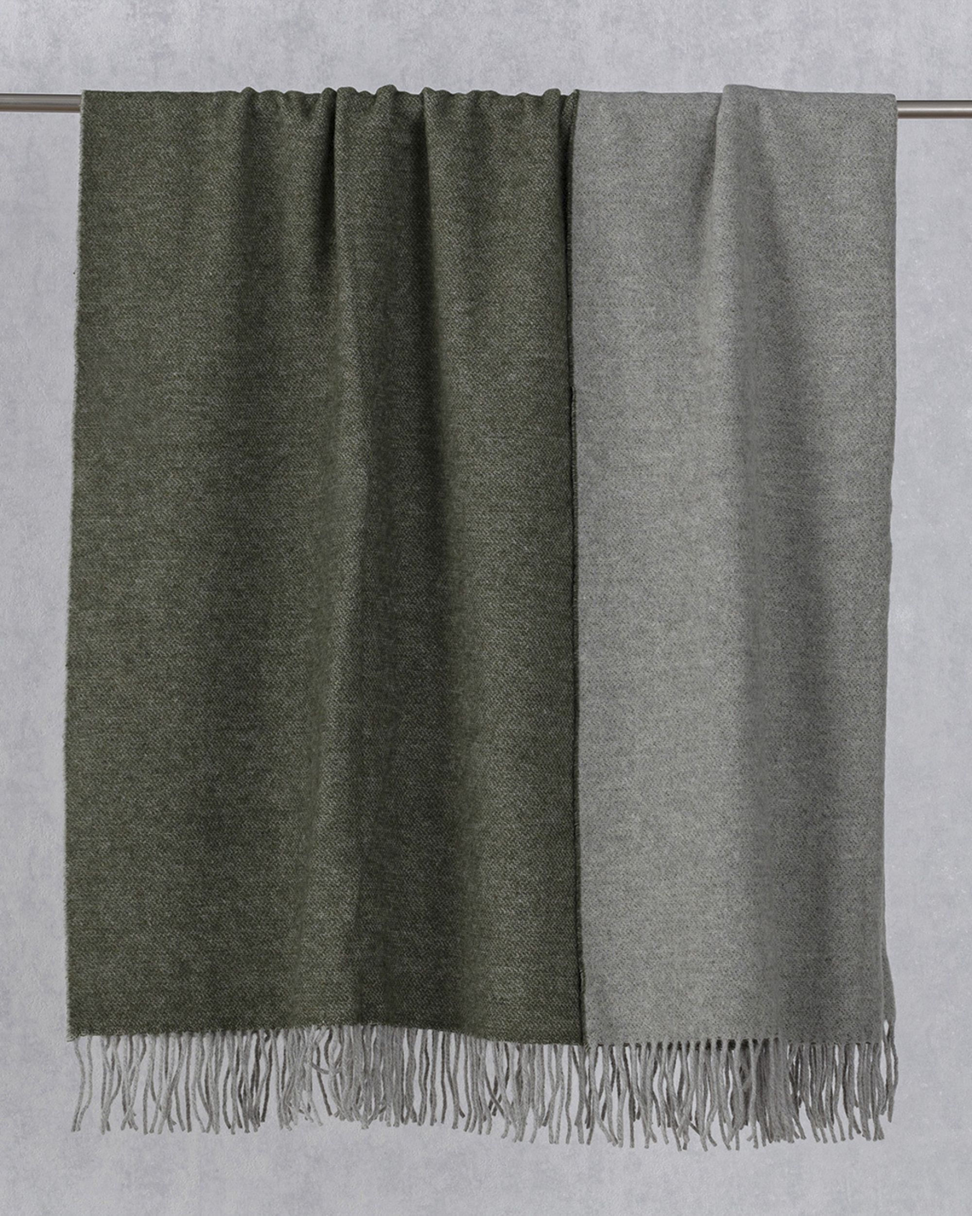 Pléd Merinos 140x200 cm melange green khaki (hover)