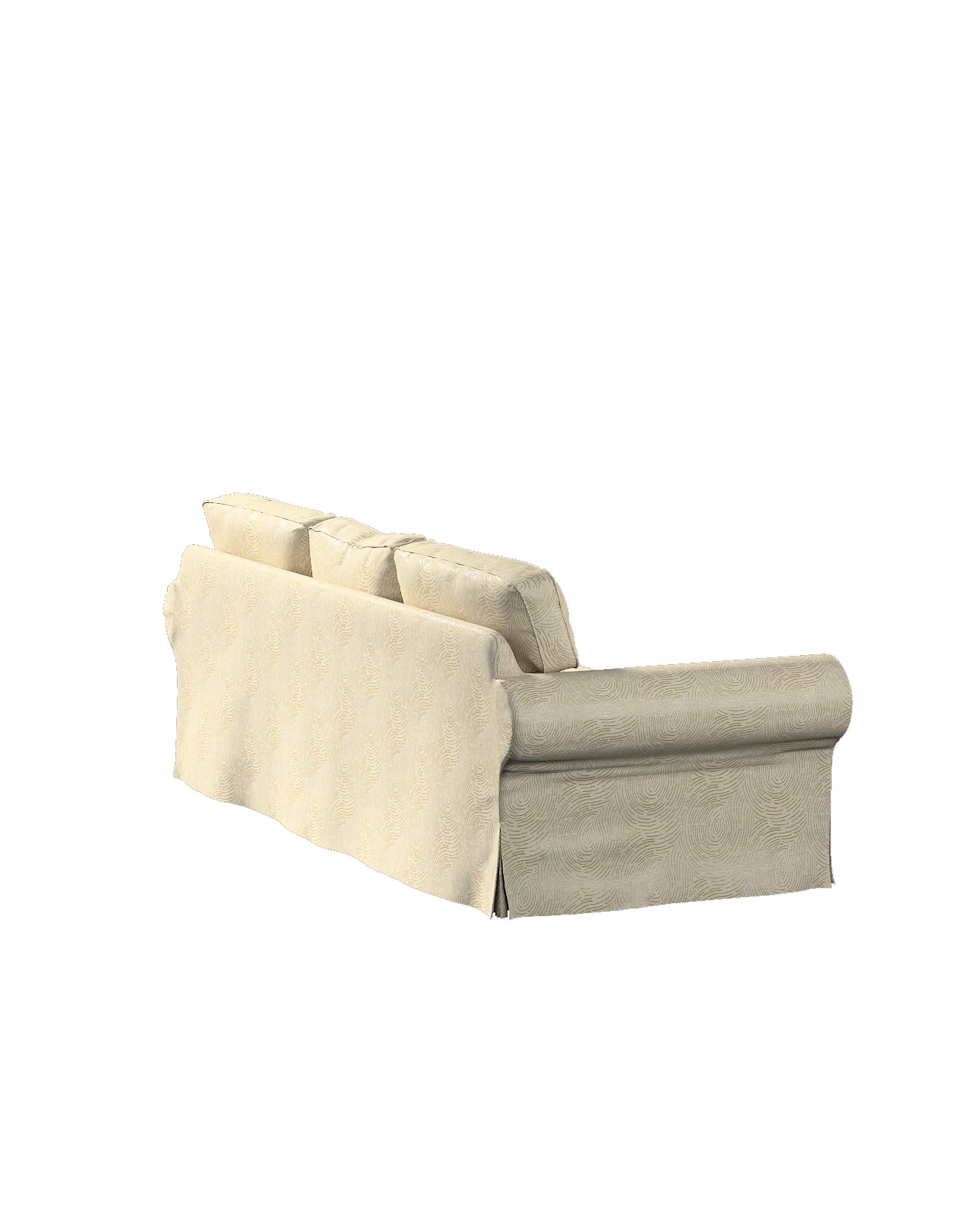 Potah na pohovku IKEA Ektorp 3-místná rozkládací, NOVÝ MODEL 2013 barva béžová látka lesklé, pletený vzor, vzorované (hover)