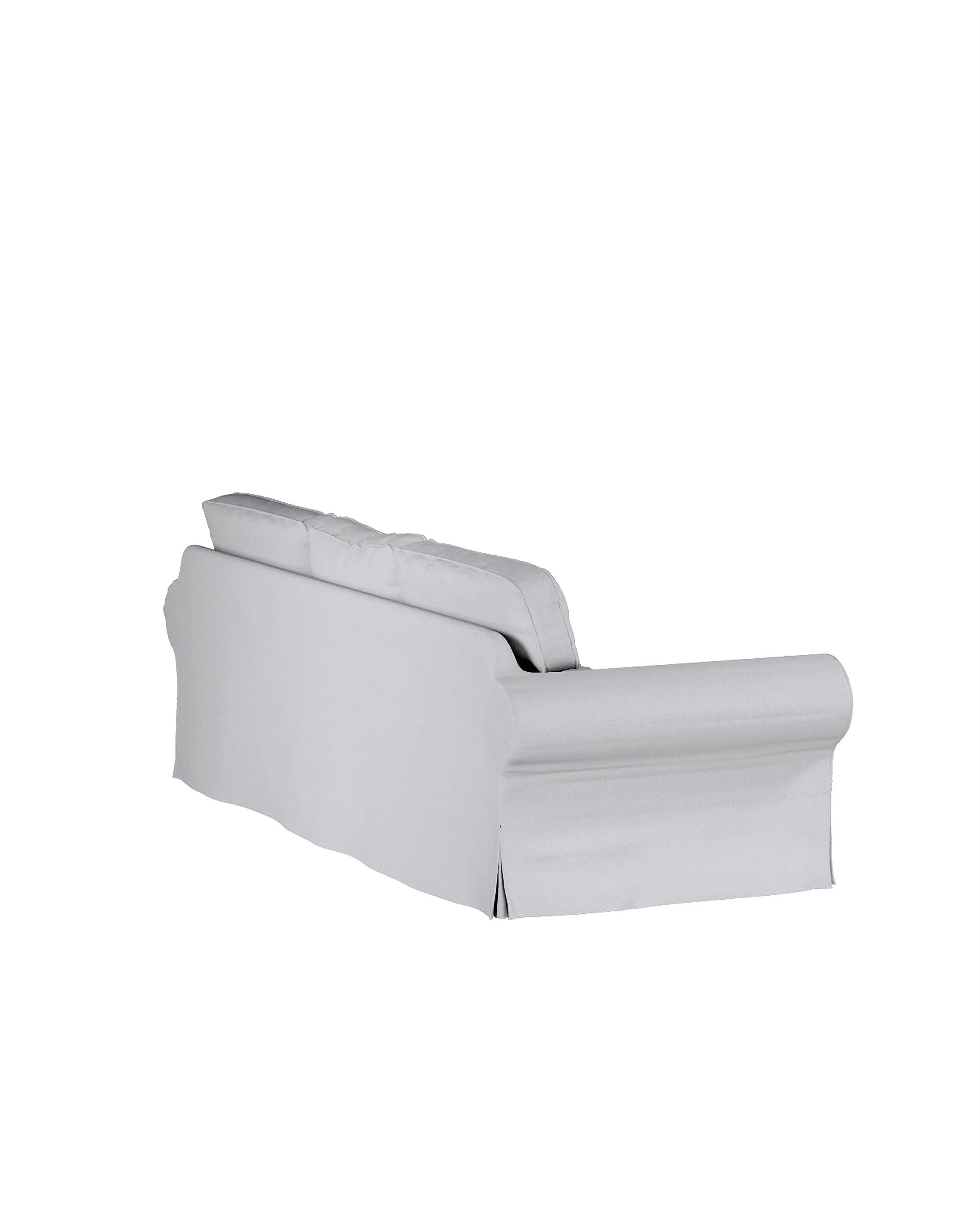Potah na pohovku IKEA Ektorp 3-místná rozkládací, NOVÝ MODEL 2013 barva bílá látka pletený vzor (hover)