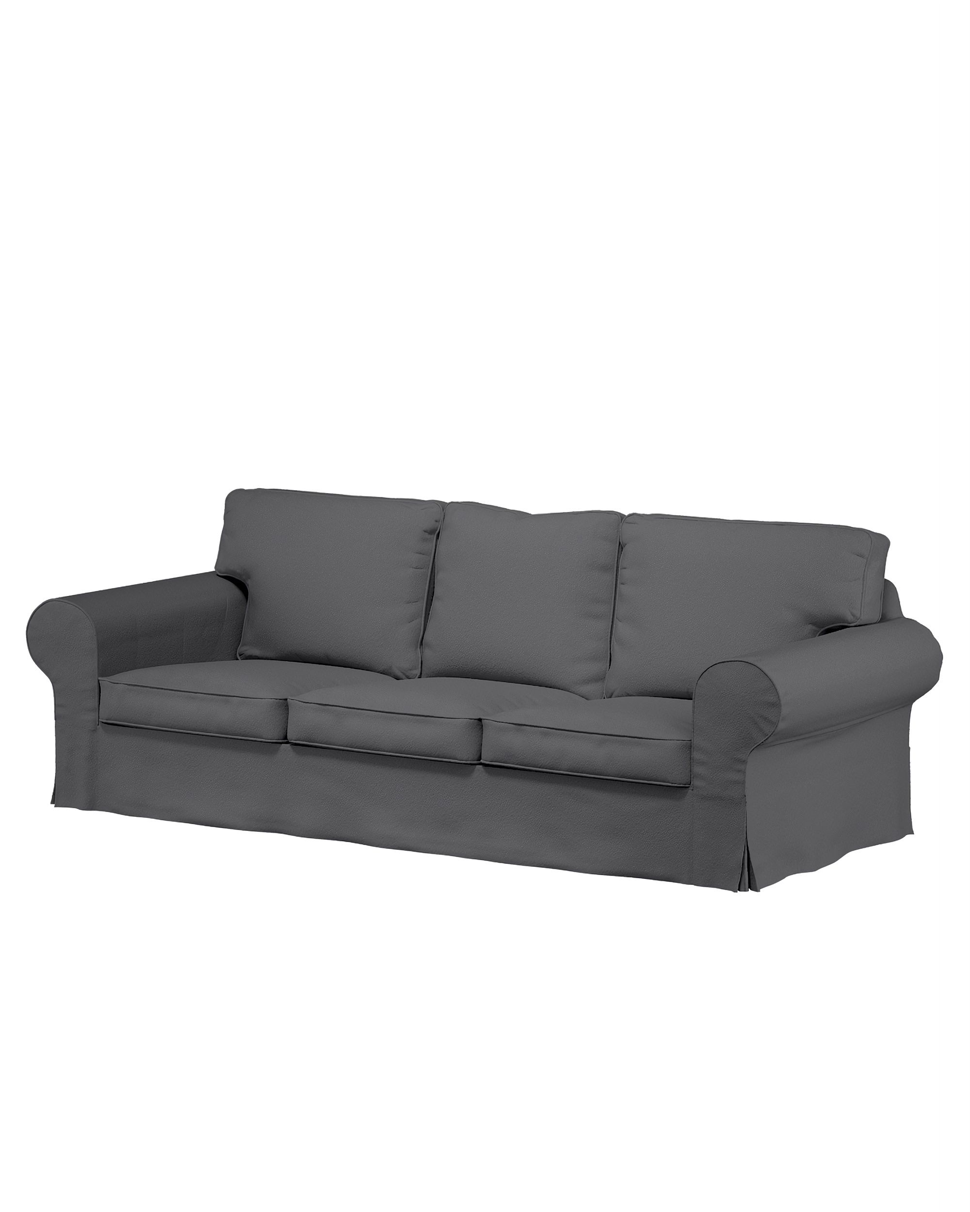 Potah na pohovku IKEA Ektorp 3-místná rozkládací, NOVÝ MODEL 2013 barva šedá látka pletený vzor