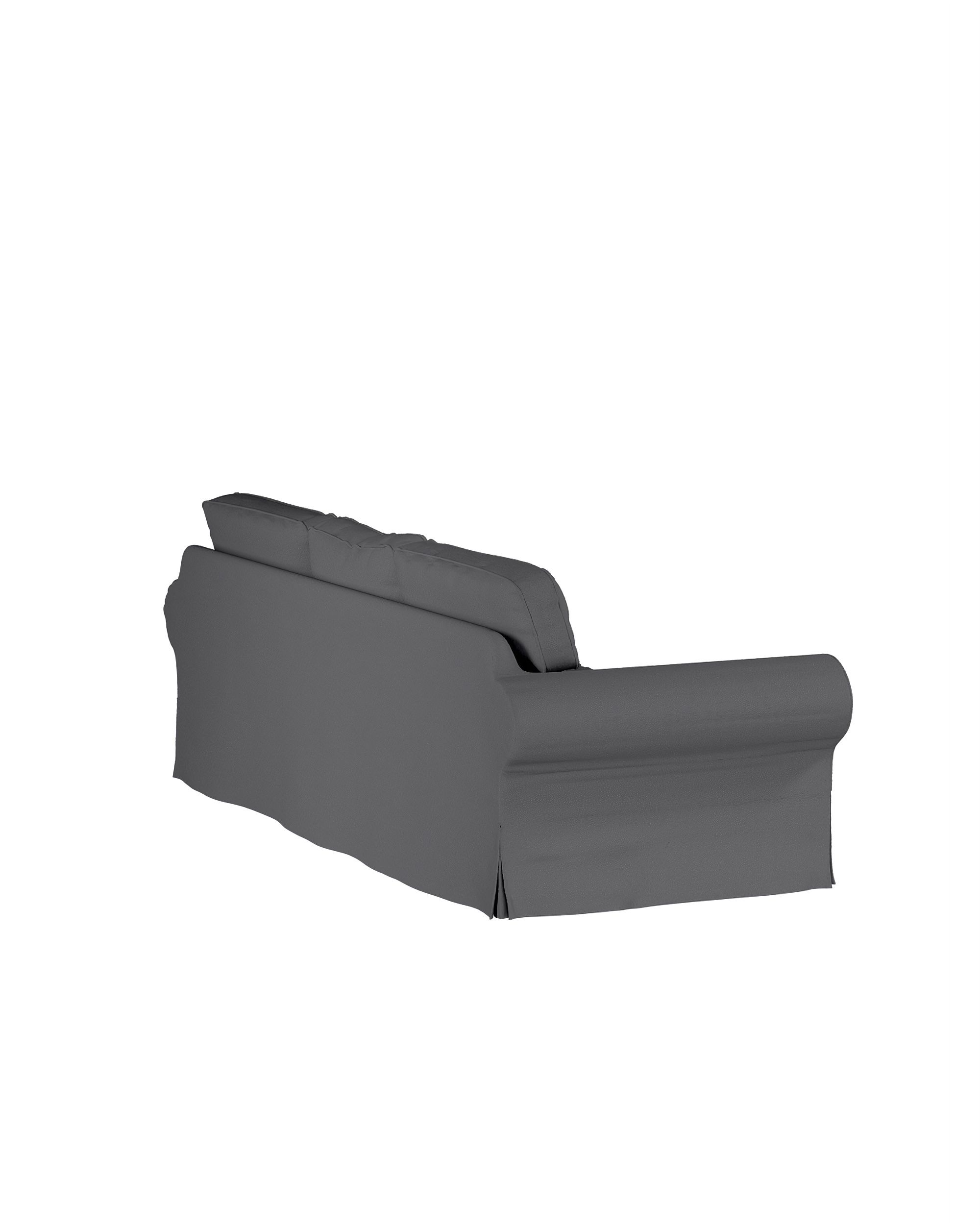Potah na pohovku IKEA Ektorp 3-místná rozkládací, NOVÝ MODEL 2013 barva šedá látka pletený vzor (hover)