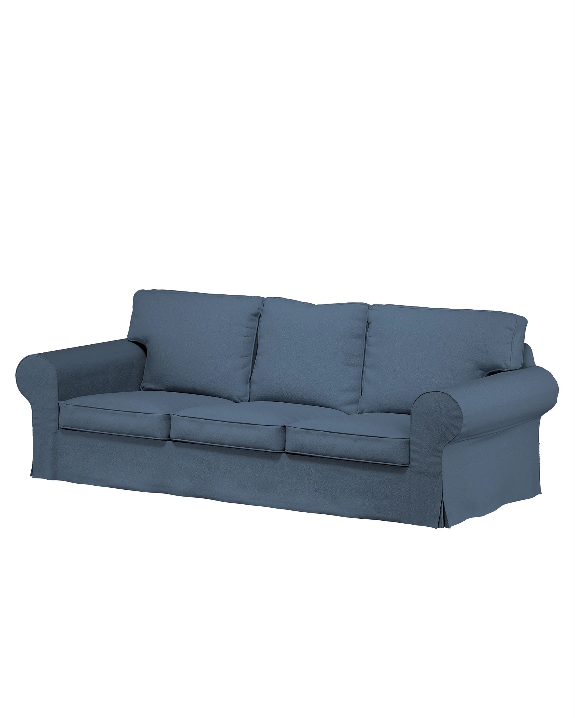 Potah na pohovku IKEA Ektorp 3-místná rozkládací, NOVÝ MODEL 2013 barva modrá látka pletený vzor