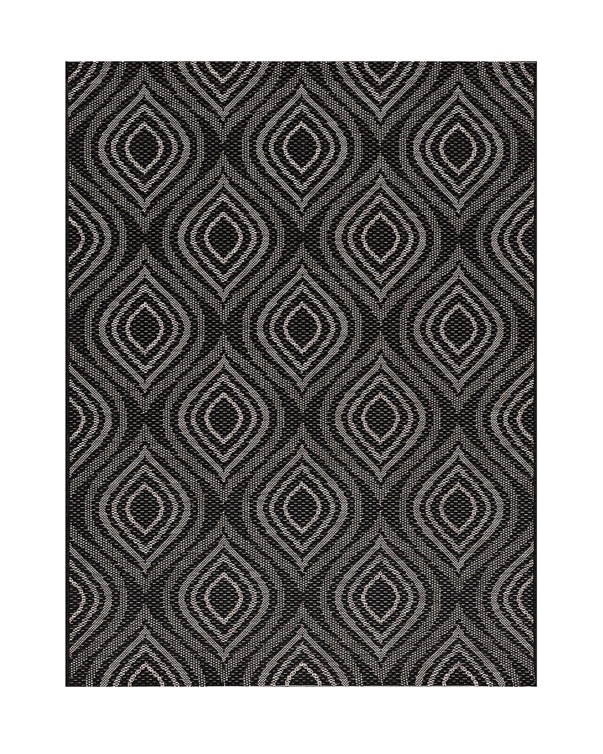 Koberec Breeze black/ clif grey 120 x 170 cm