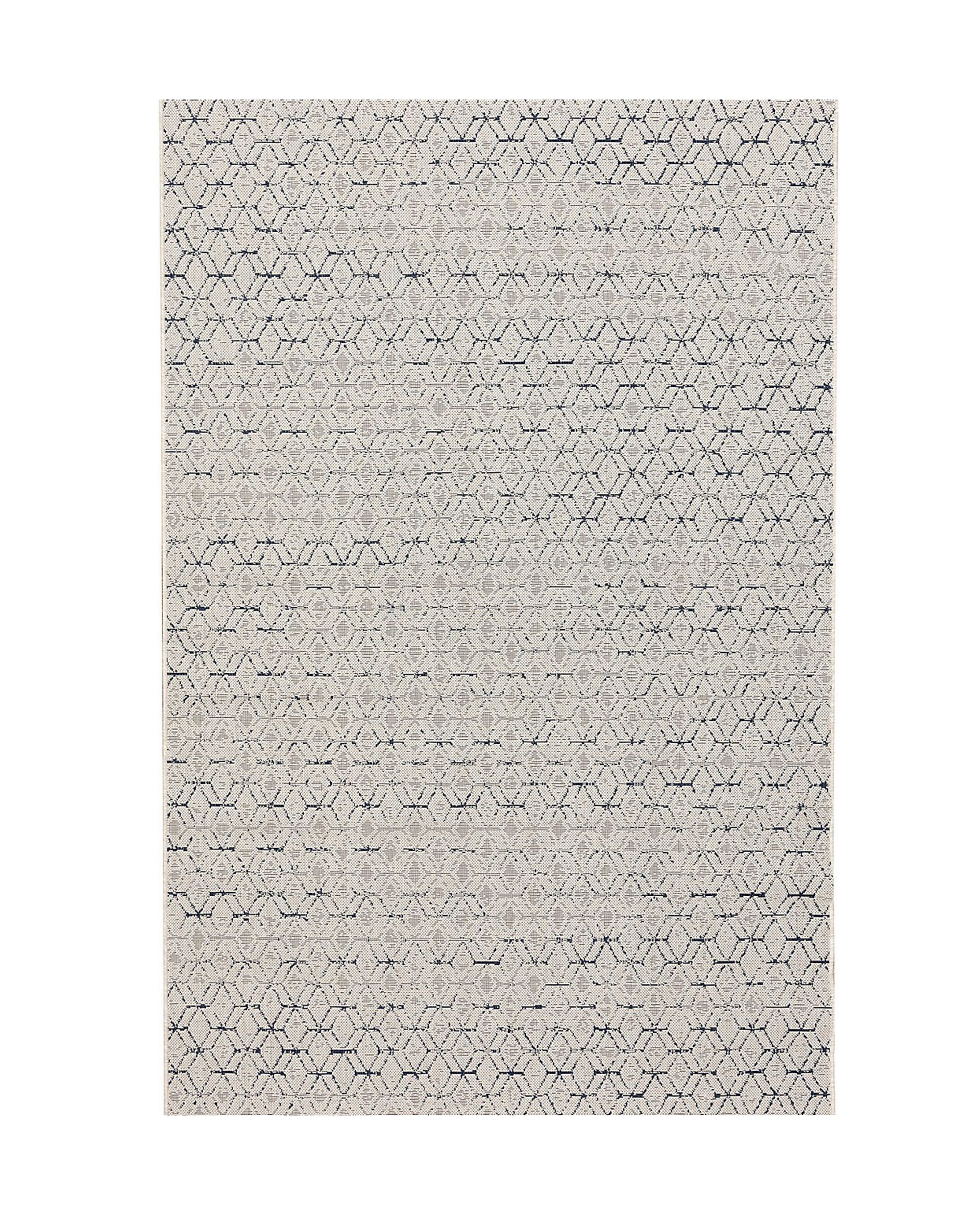 Koberec Lineo béžový / půlnoční modrý 160 × 230 cm