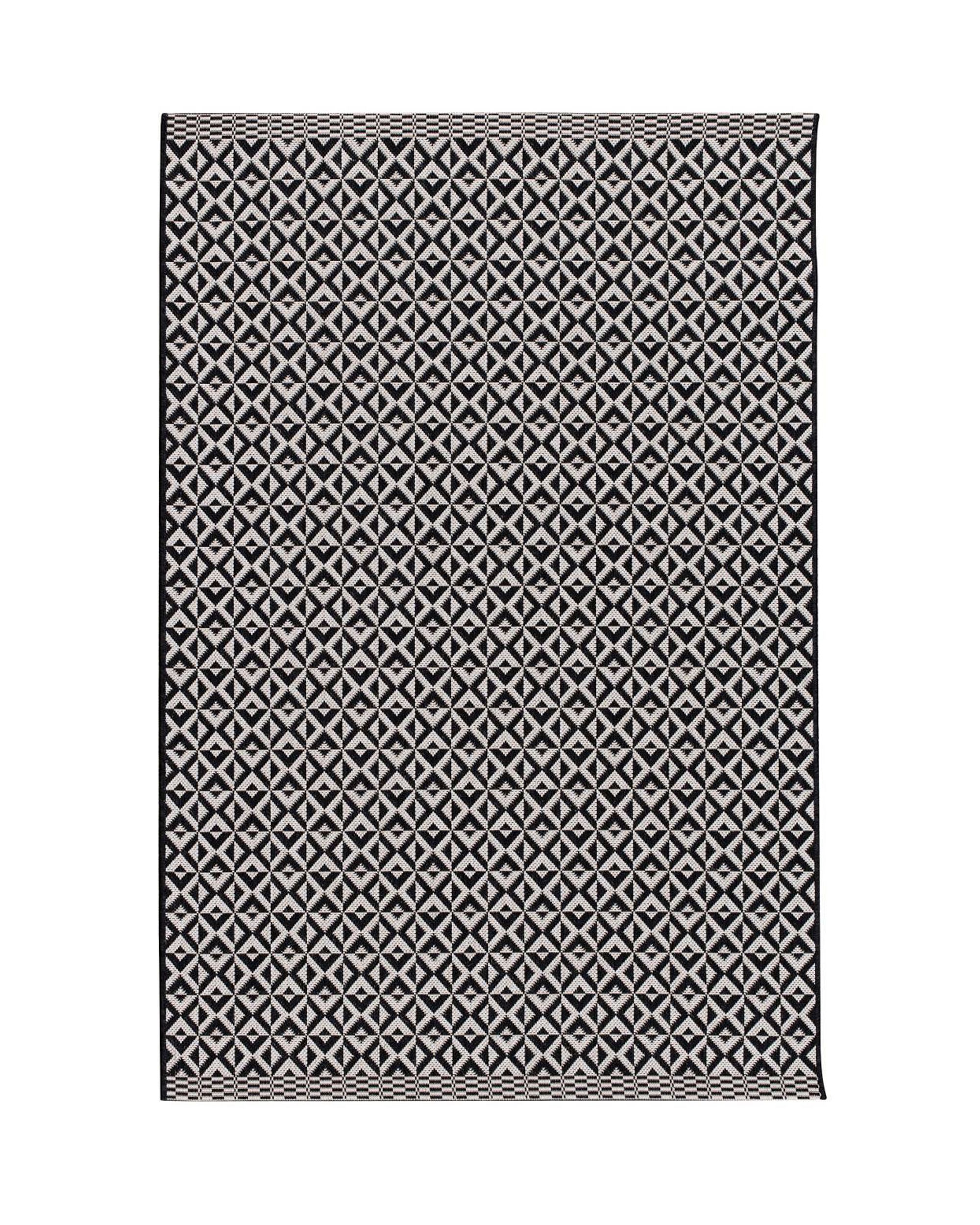 Koberec Modern Geometric black/beige 120x170cm