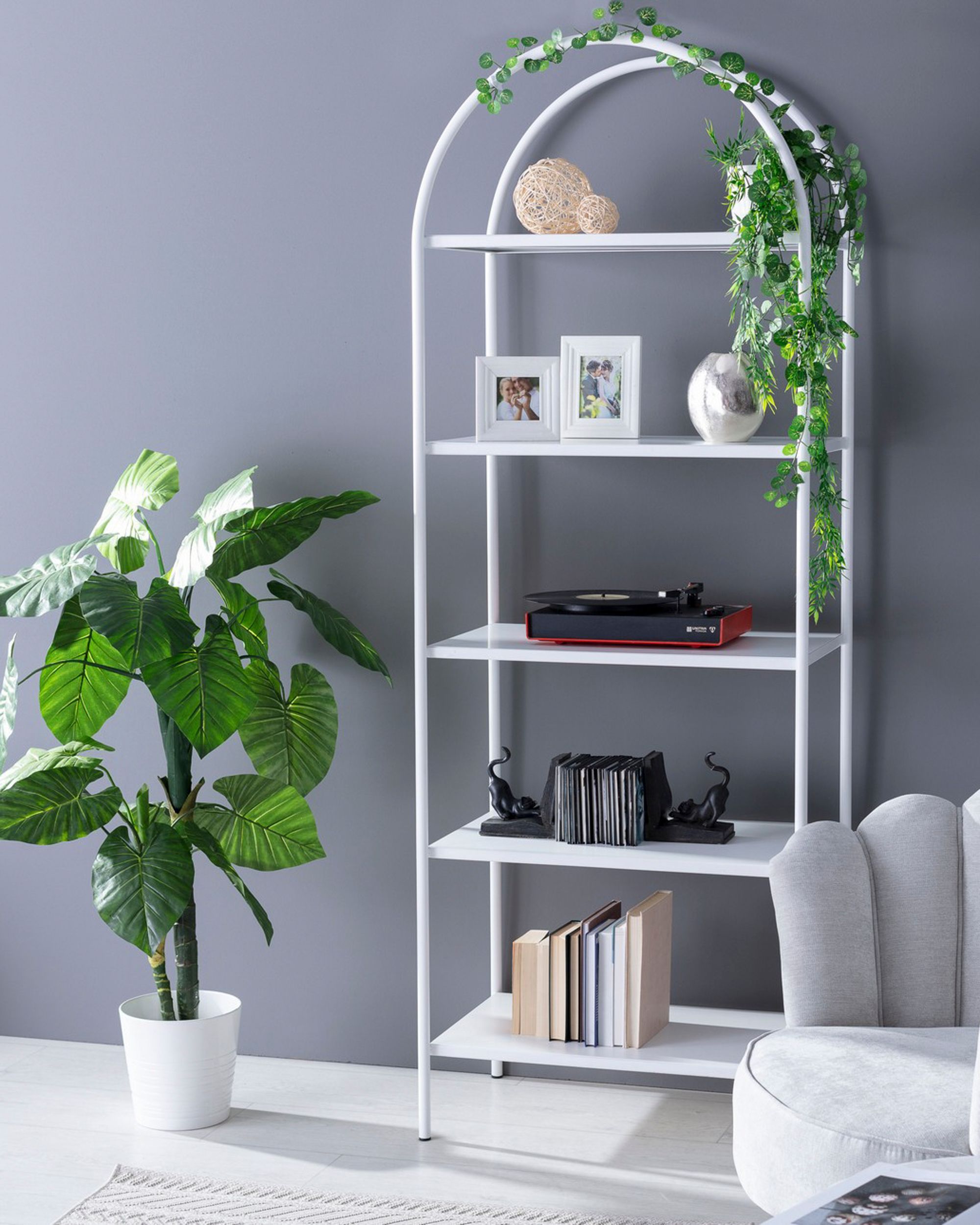 Knihovna Clarence 200cm bílá (hover)
