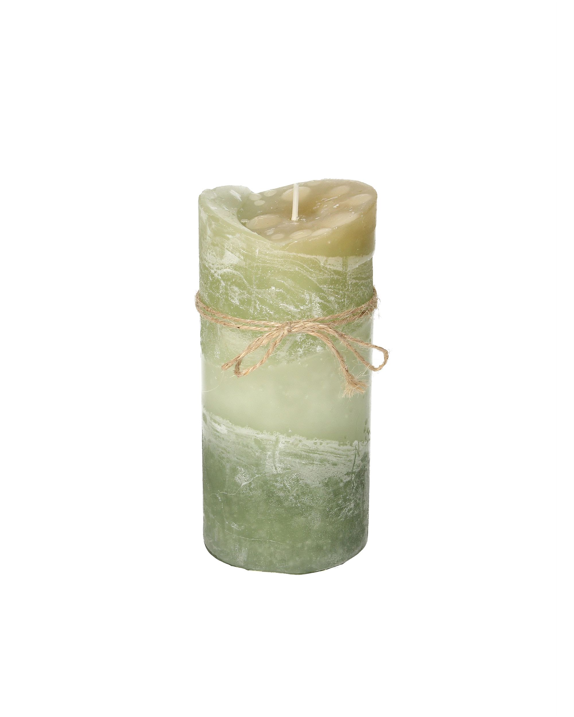 Svíčka Dorotea 15 cm olive