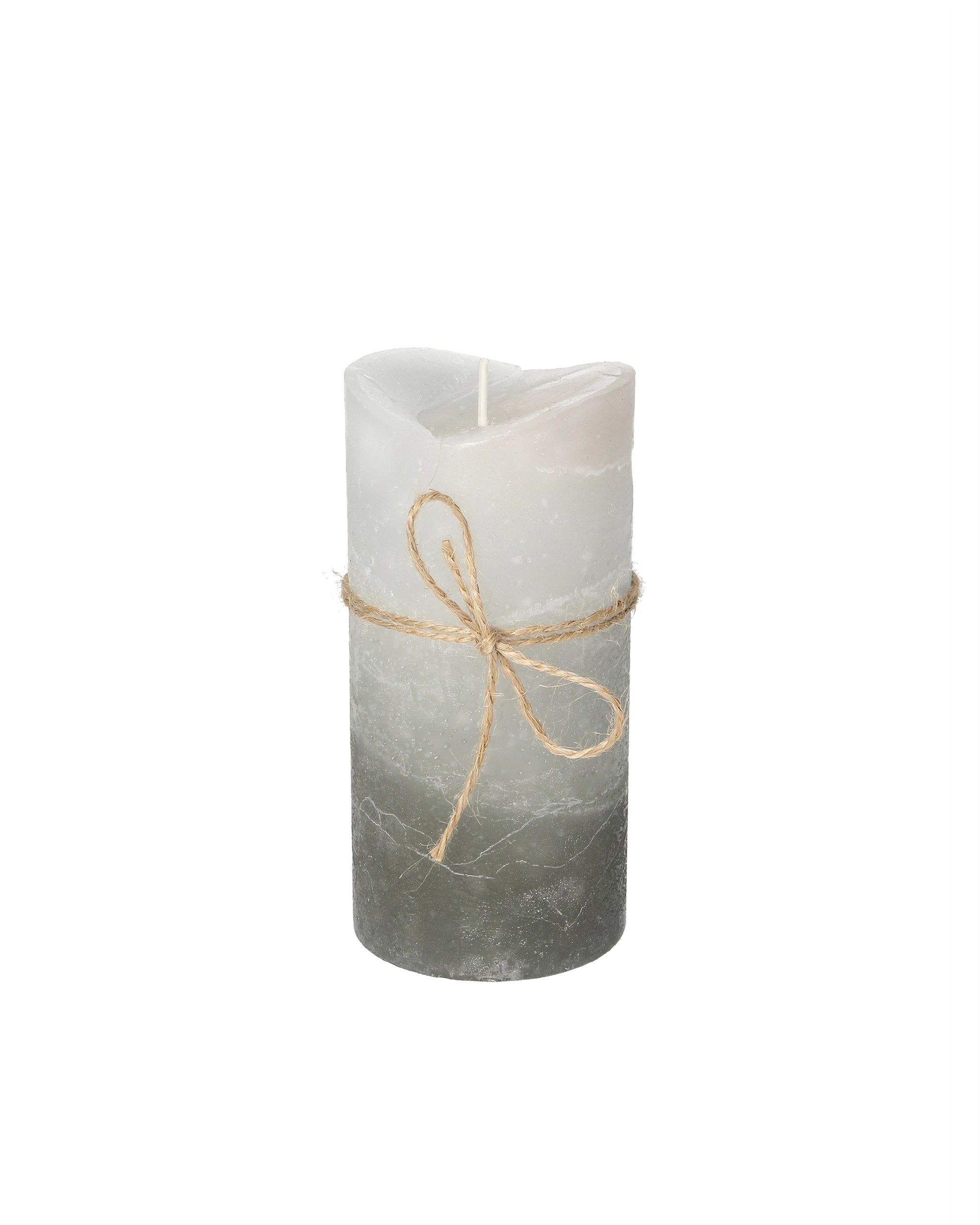 Svíčka  Dorotea 15 cm dark grey cristal