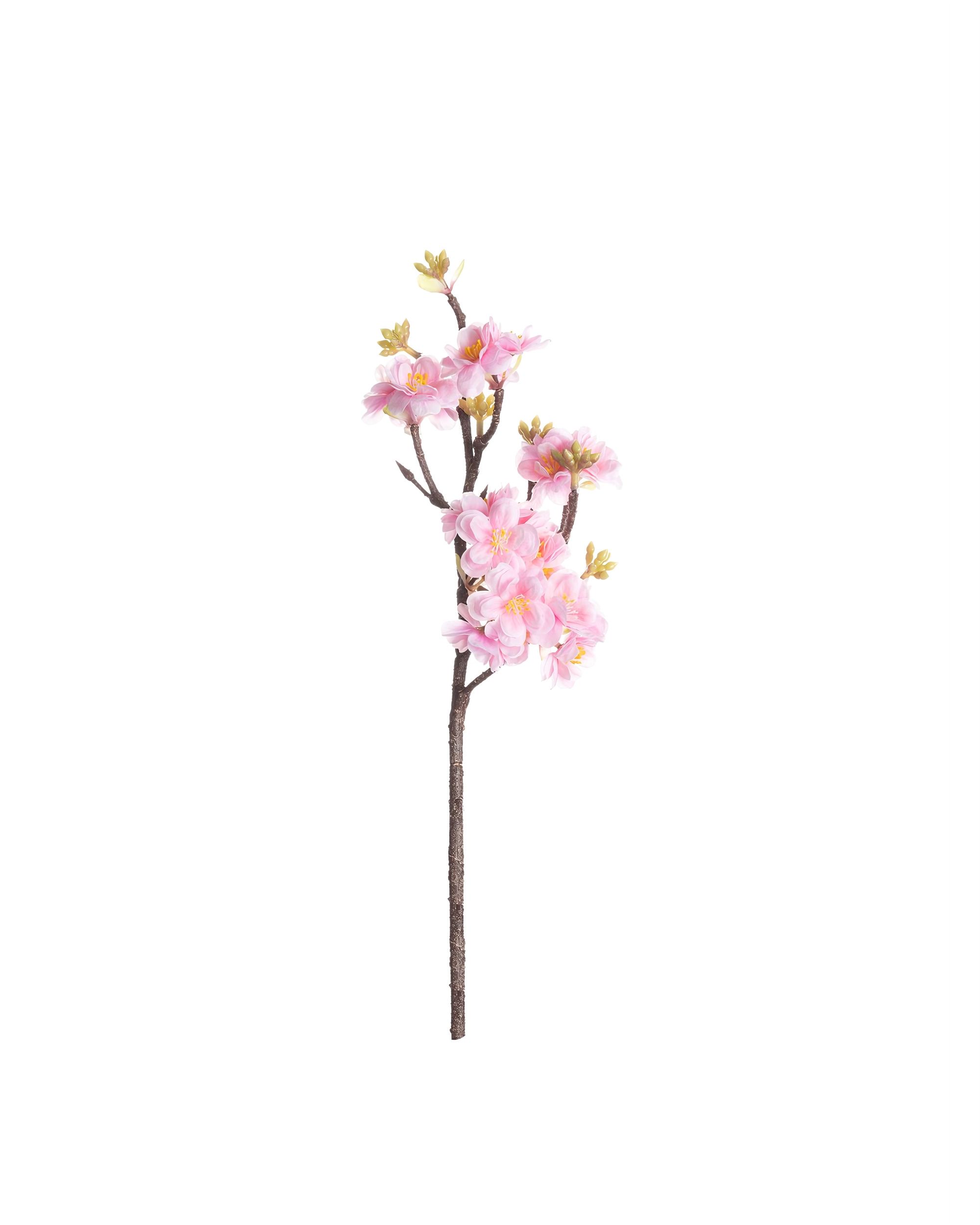Větvička broskve 40cm pink