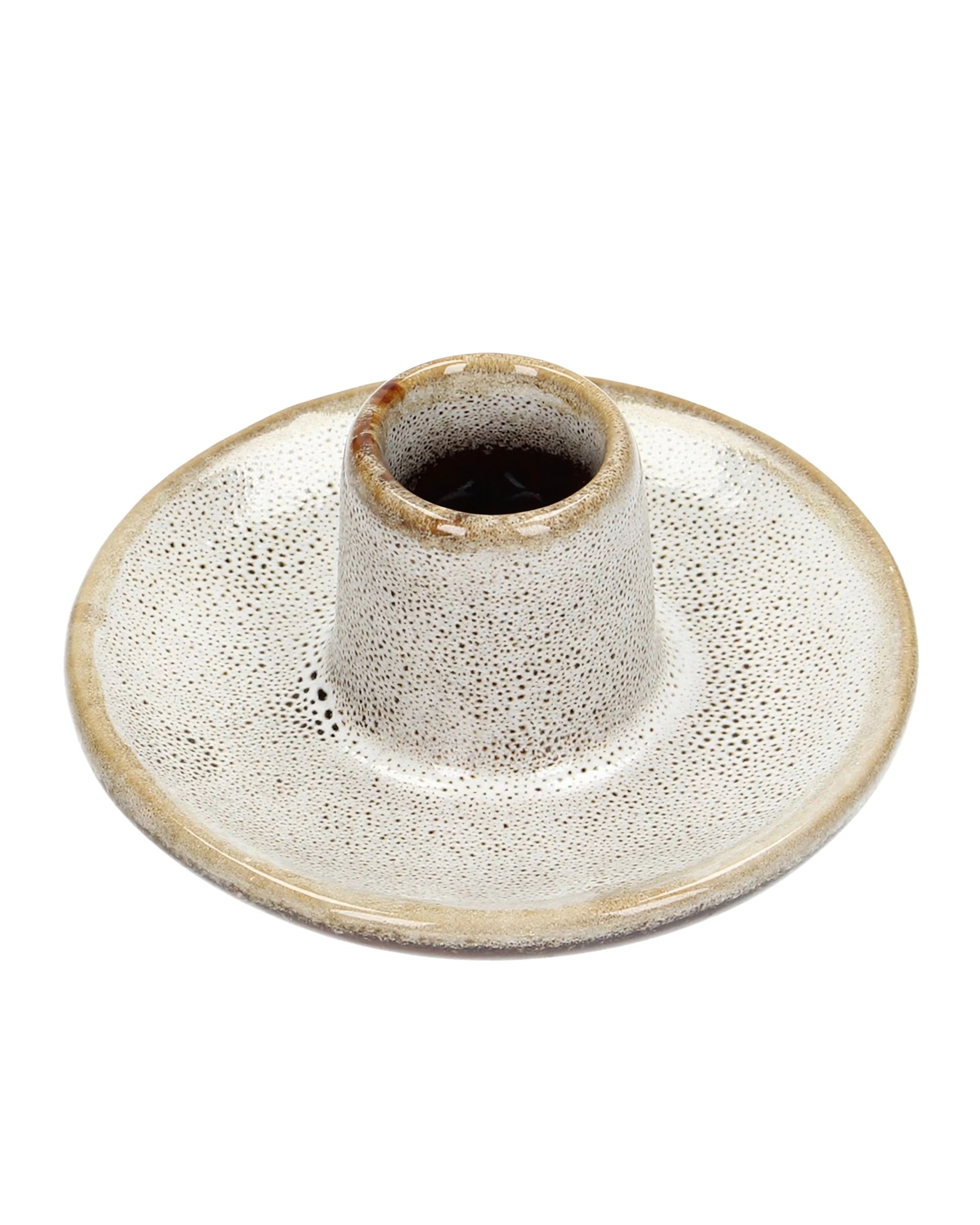 Svícen Single 9x6cm beige