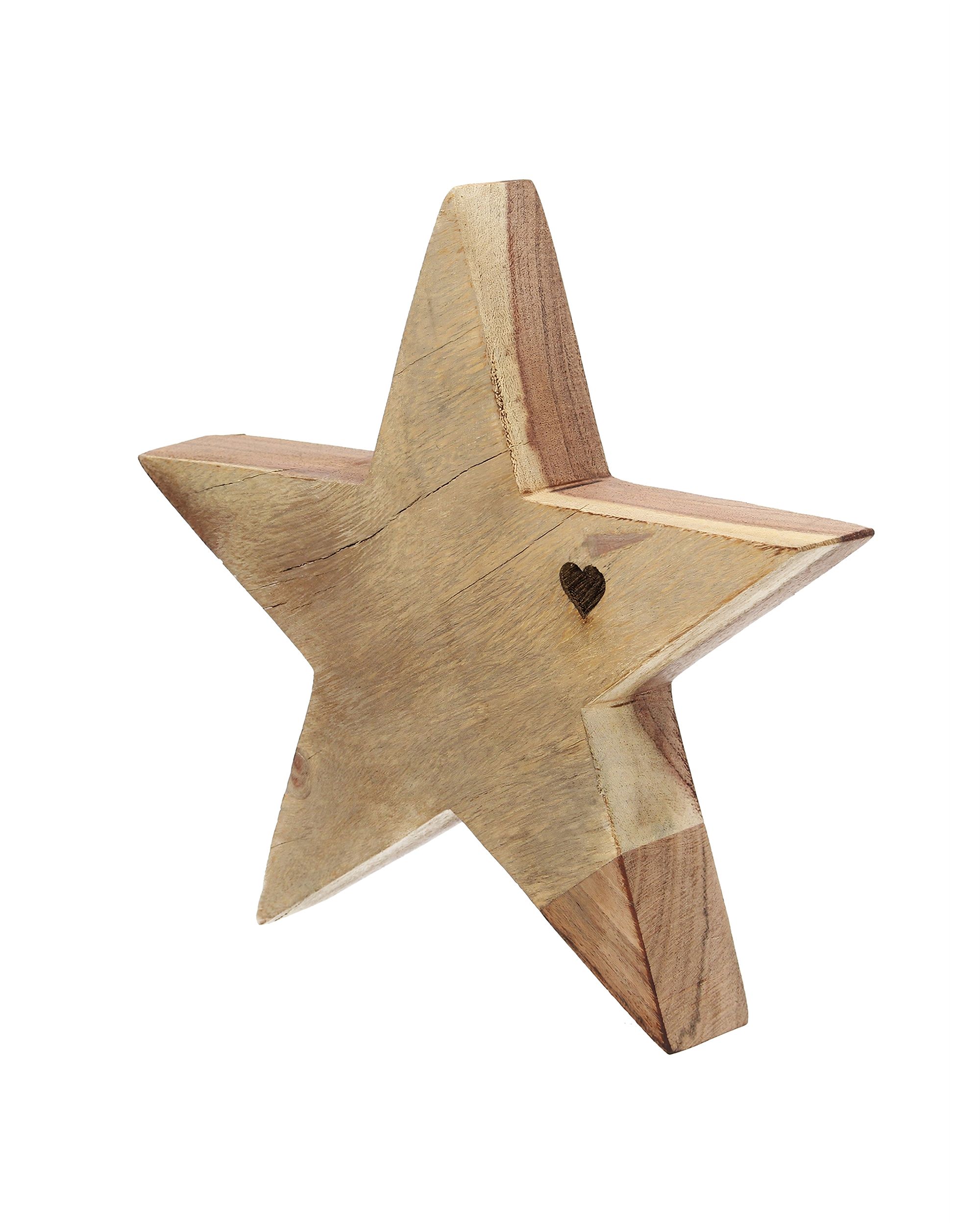 Dekorace Wooden Star II 20x4x20 cm