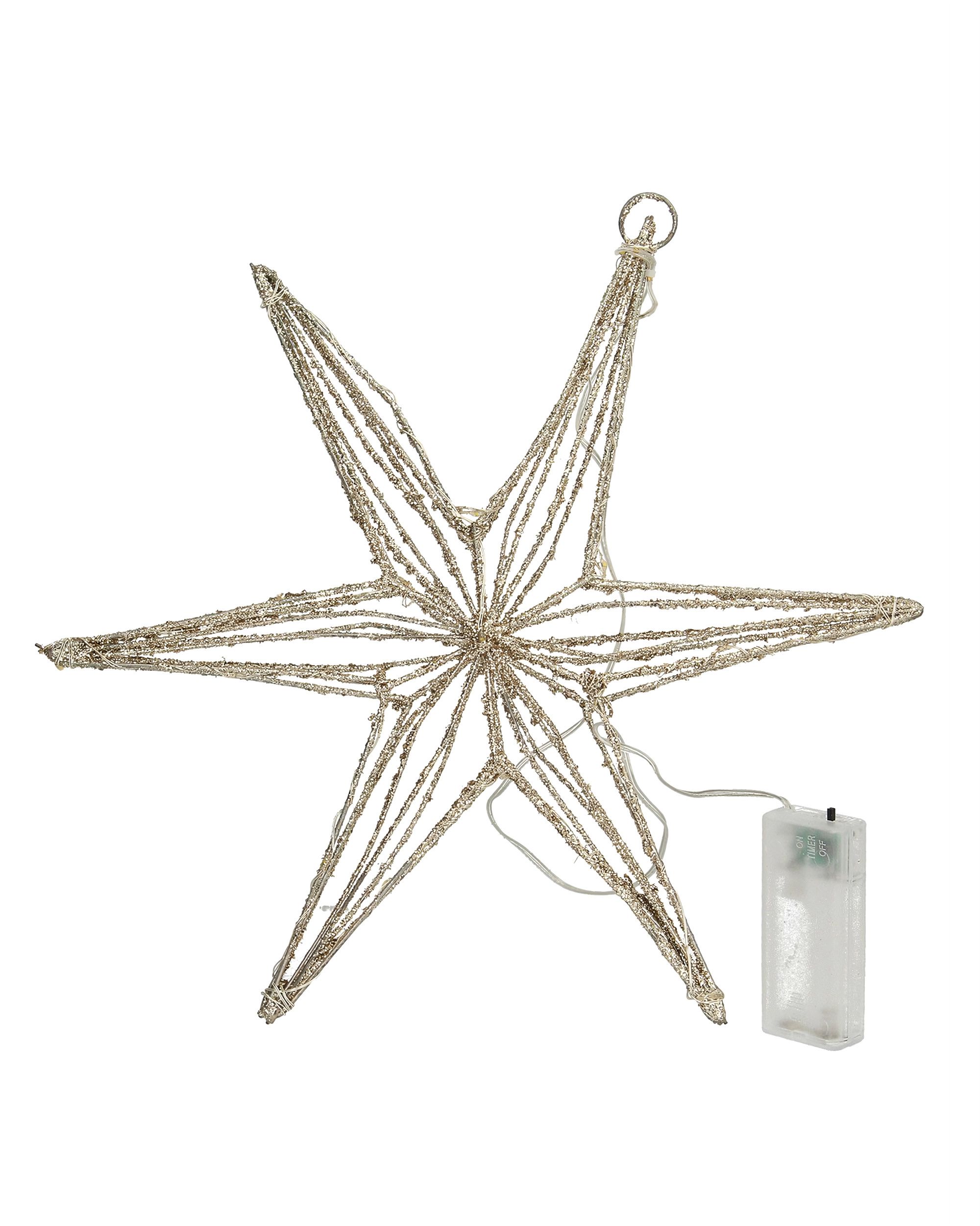 Hvězda LED Glitter Star 30 cm
