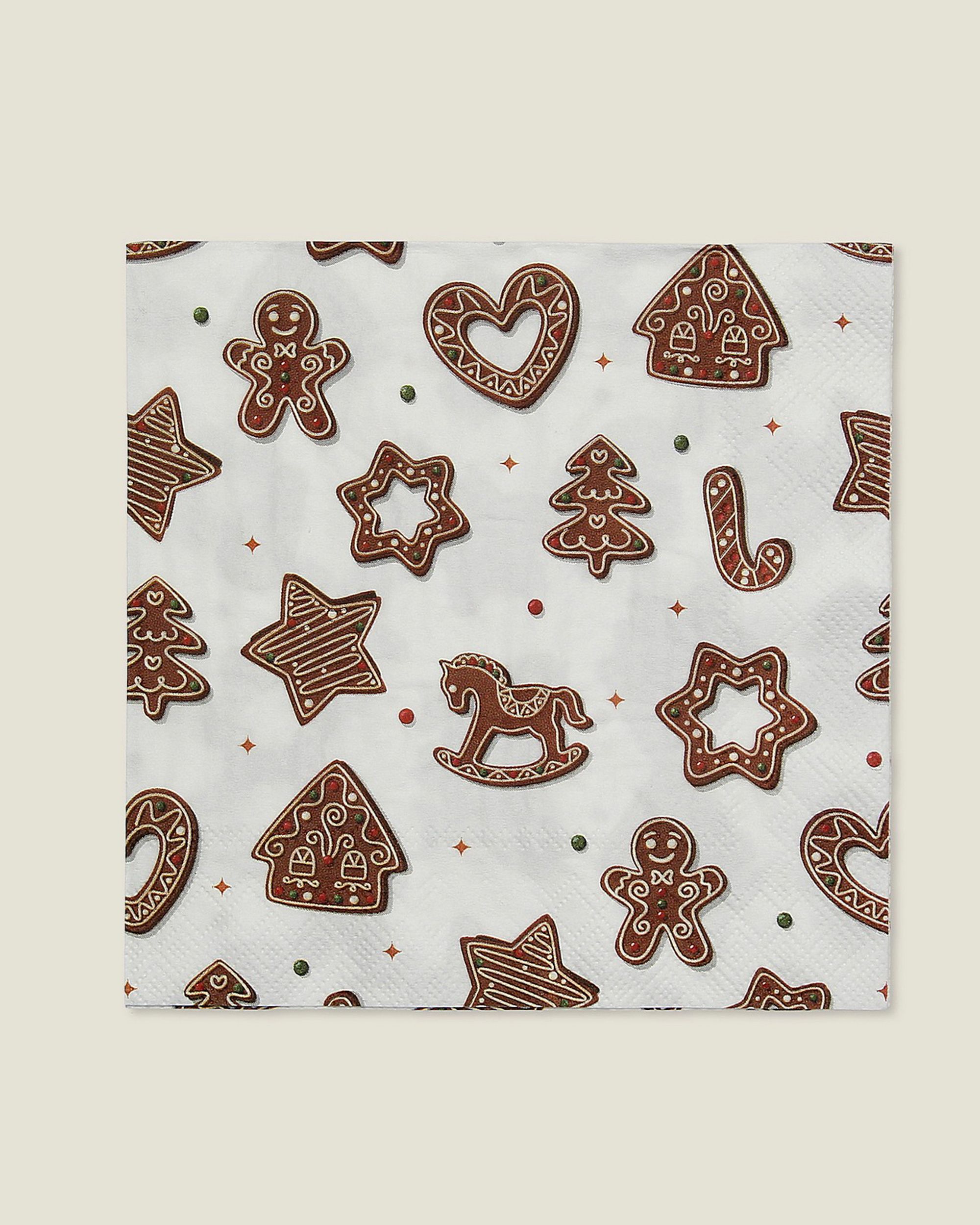 Vánoční ubrousky Cookie II 20 szt.