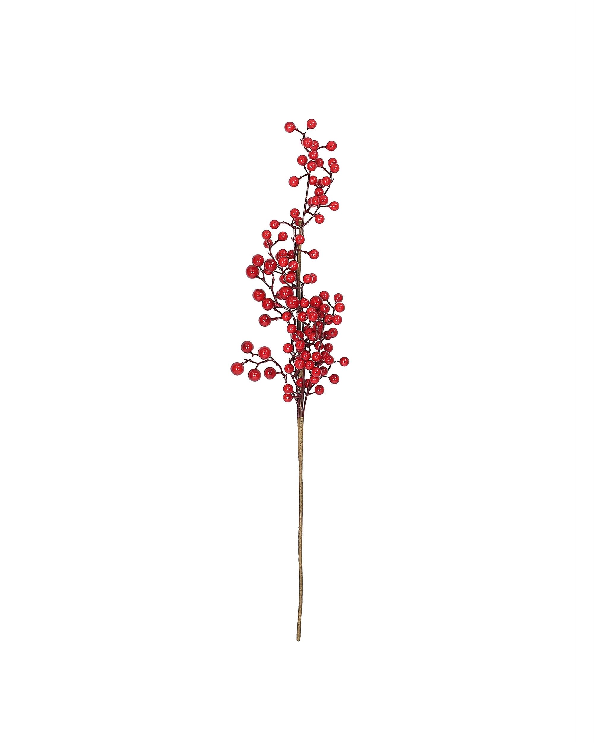 Dekorativní větvička Cranberry 66 cm