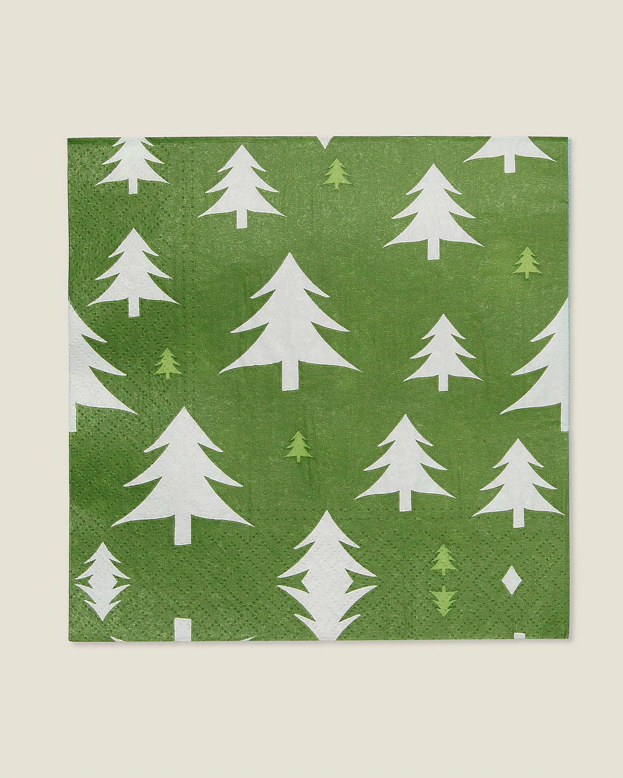 Vánoční ubrousky Green Trees I 20 szt.
