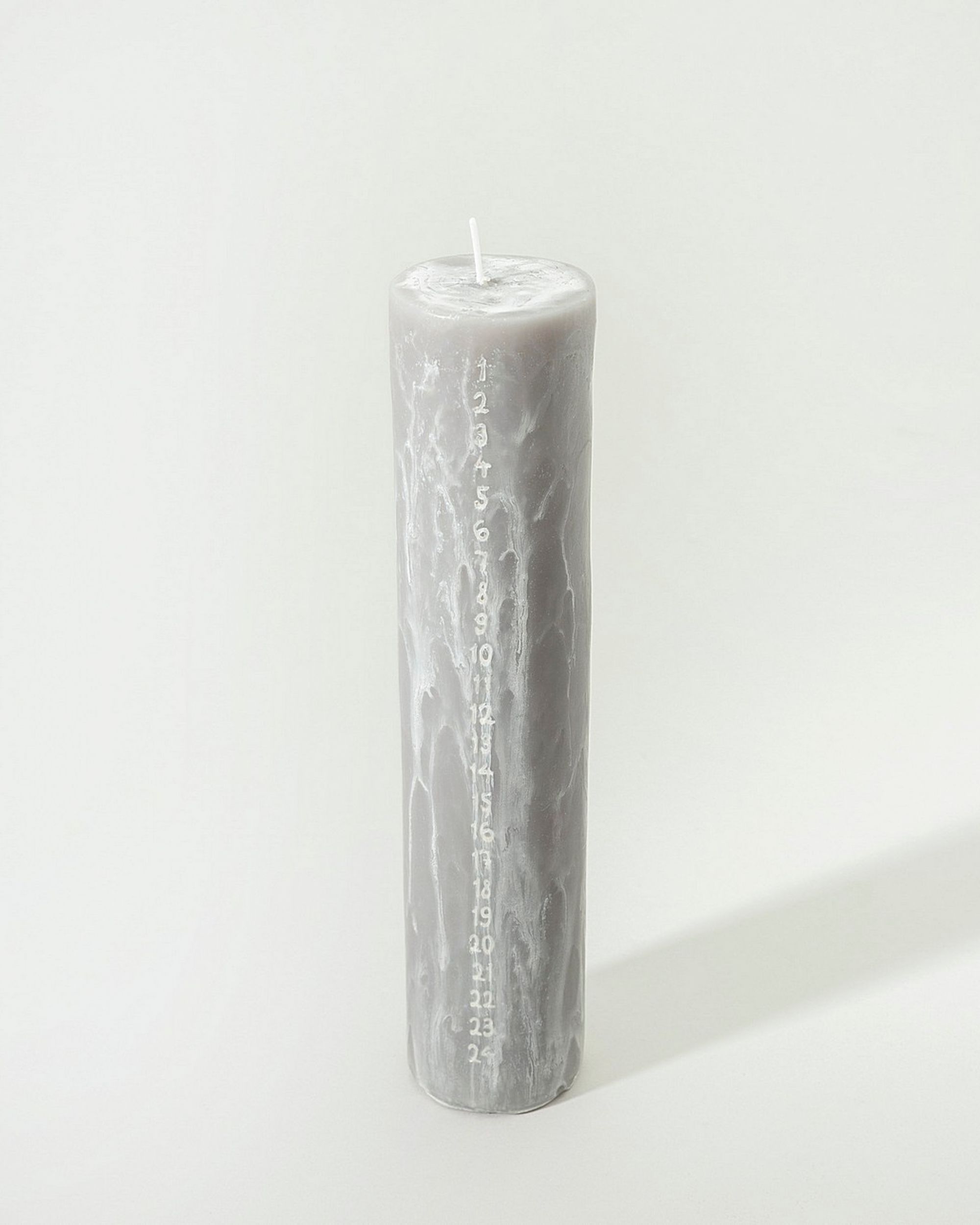 Adventní svíčka šedá 25 cm