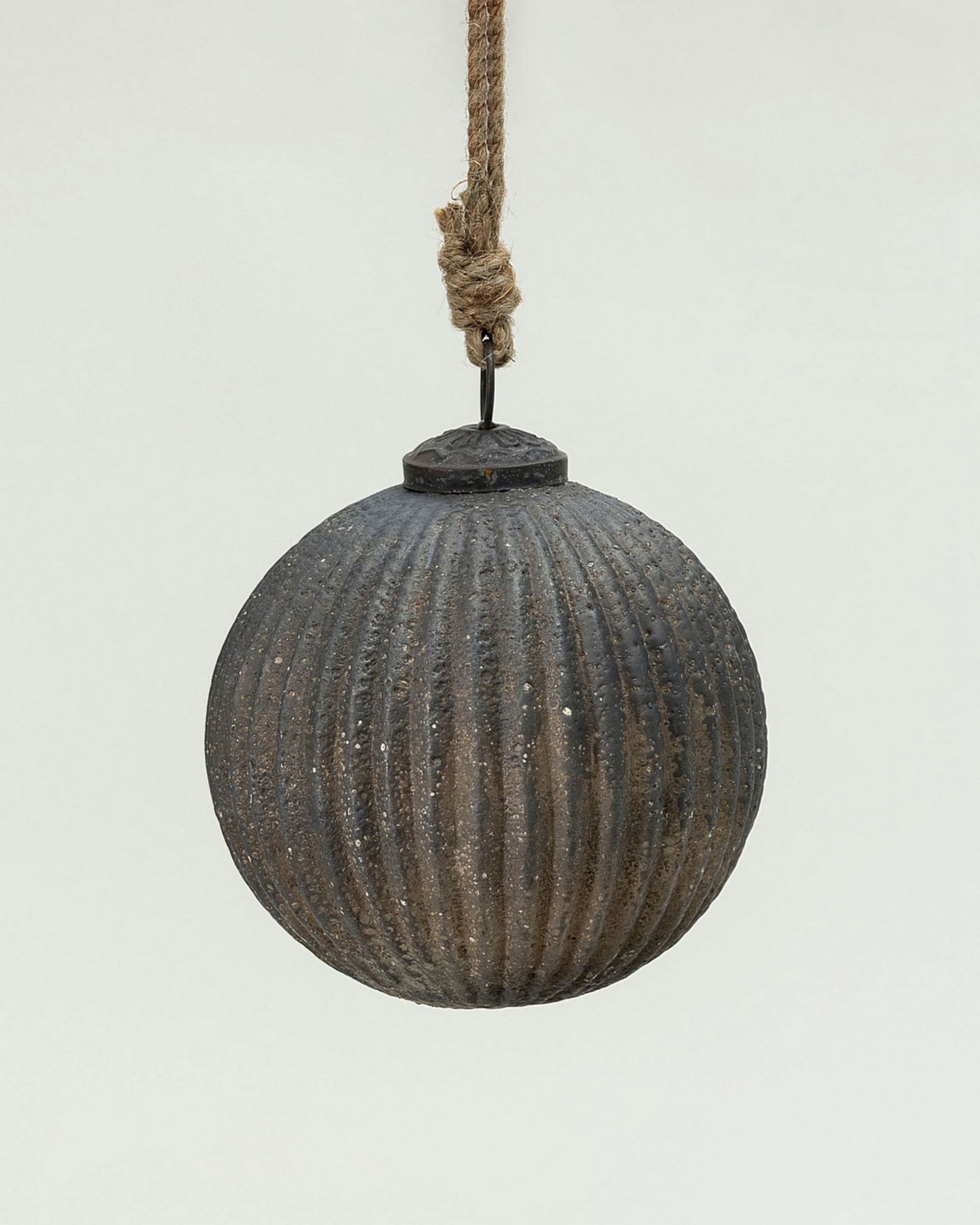 Skleněná baňka Rustic Black 10 cm
