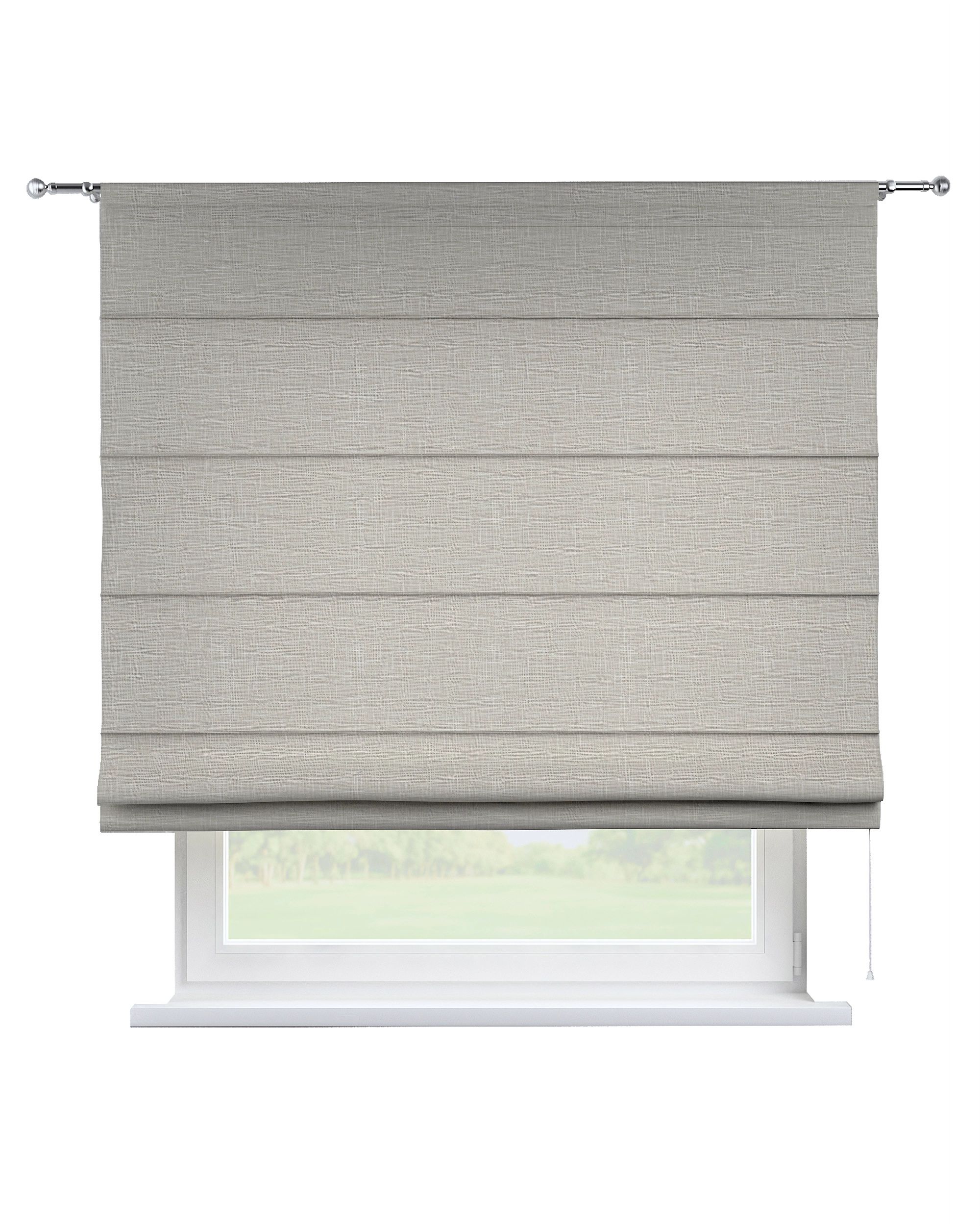 Římská roleta Torino barva béžová látka pletený vzor