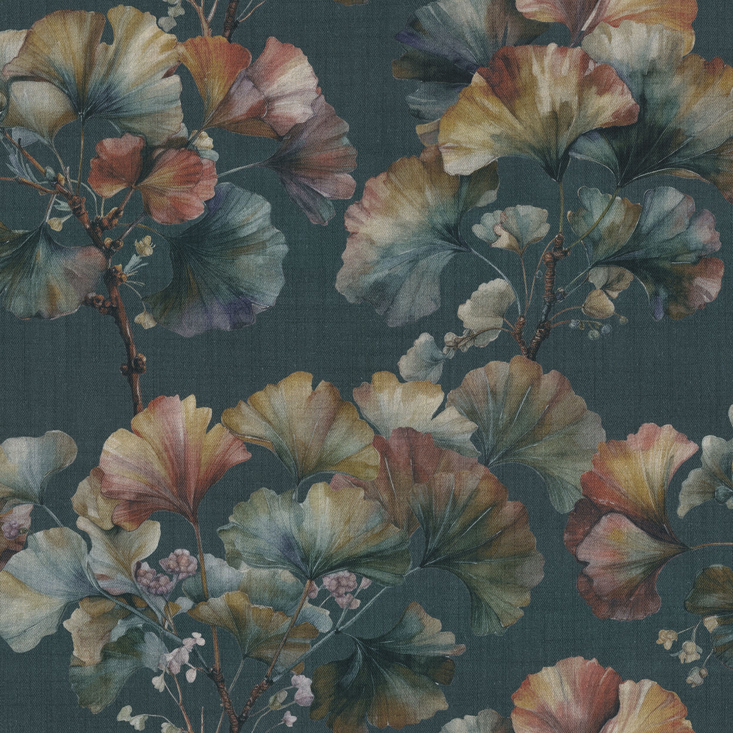 Botanic Viscose 145-24 listy jinanu na námořnickém podkladu